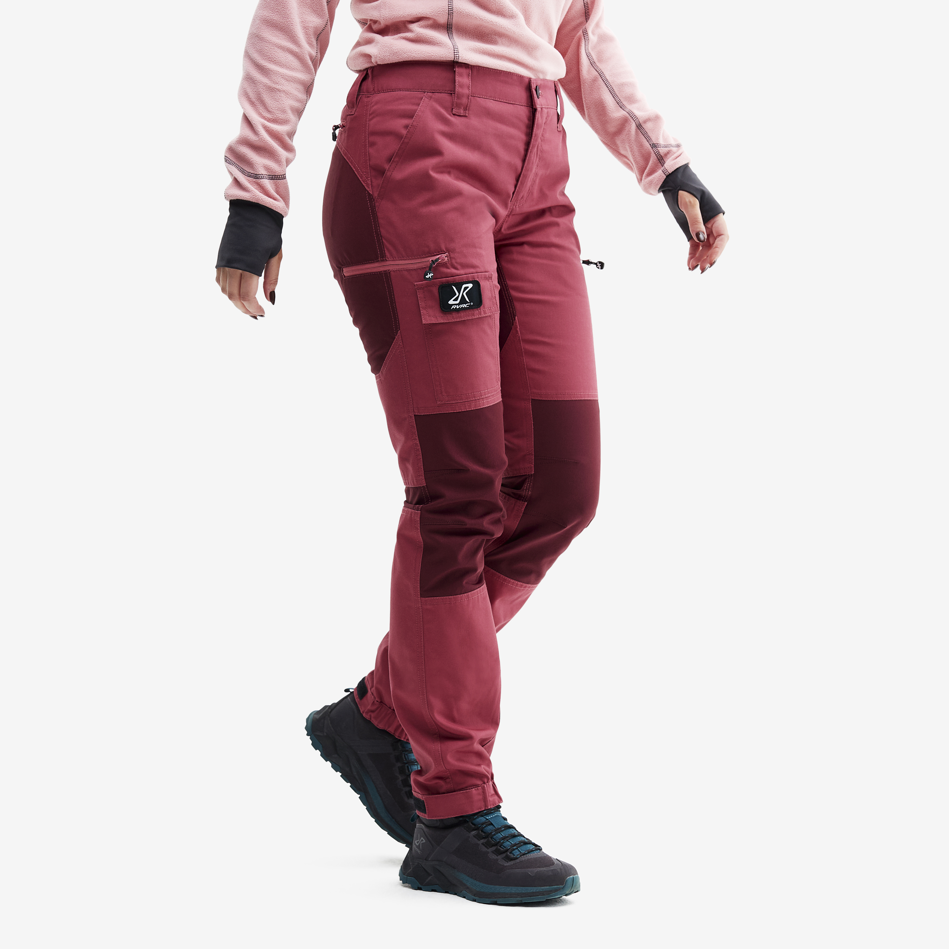 Nordwand walking trousers for women in pink