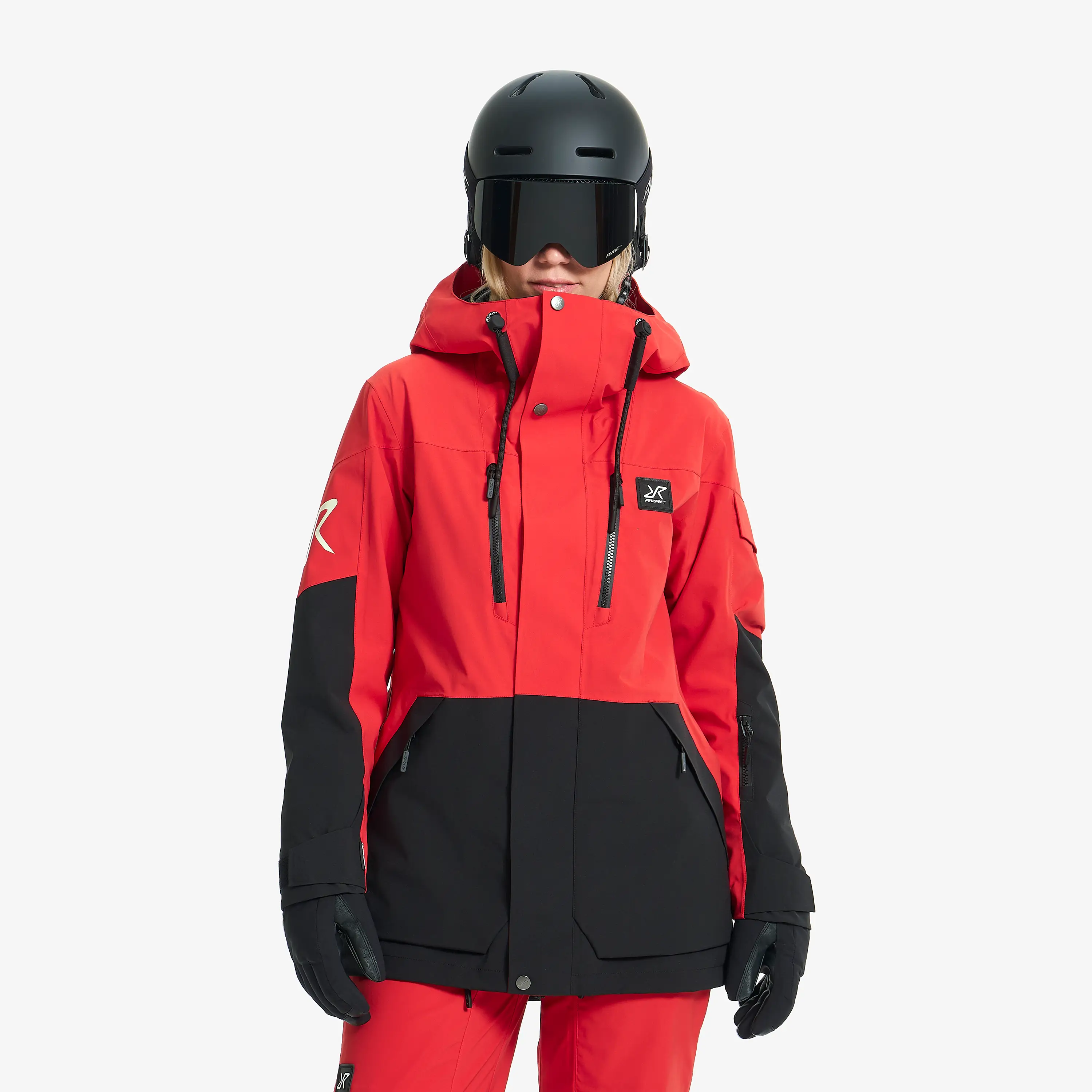 AccXel 2L Ski Jacket Aura Red/Black Dames, 