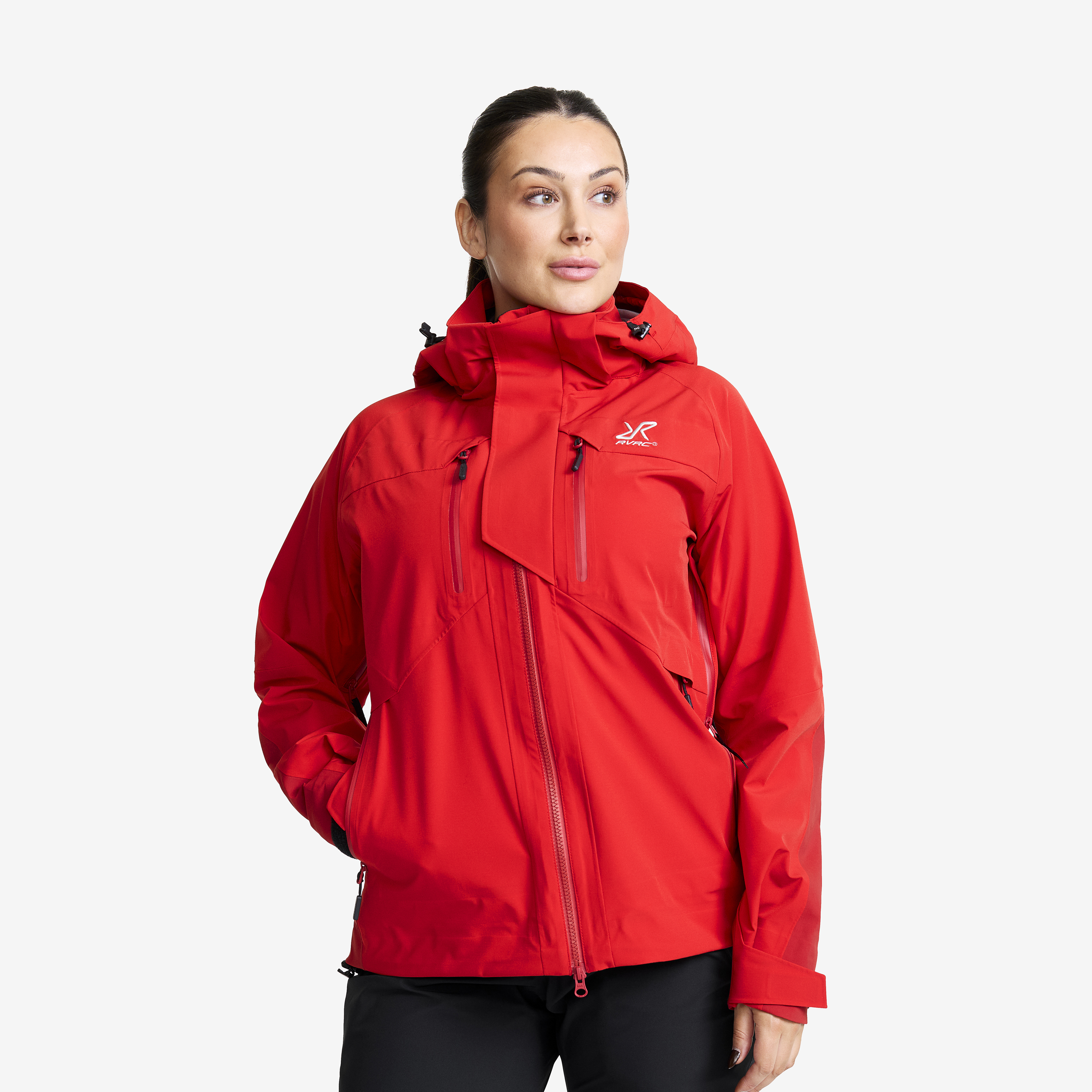 Aries Pro 3L Shell Jacket Aura Orange/Lava Falls Damen,