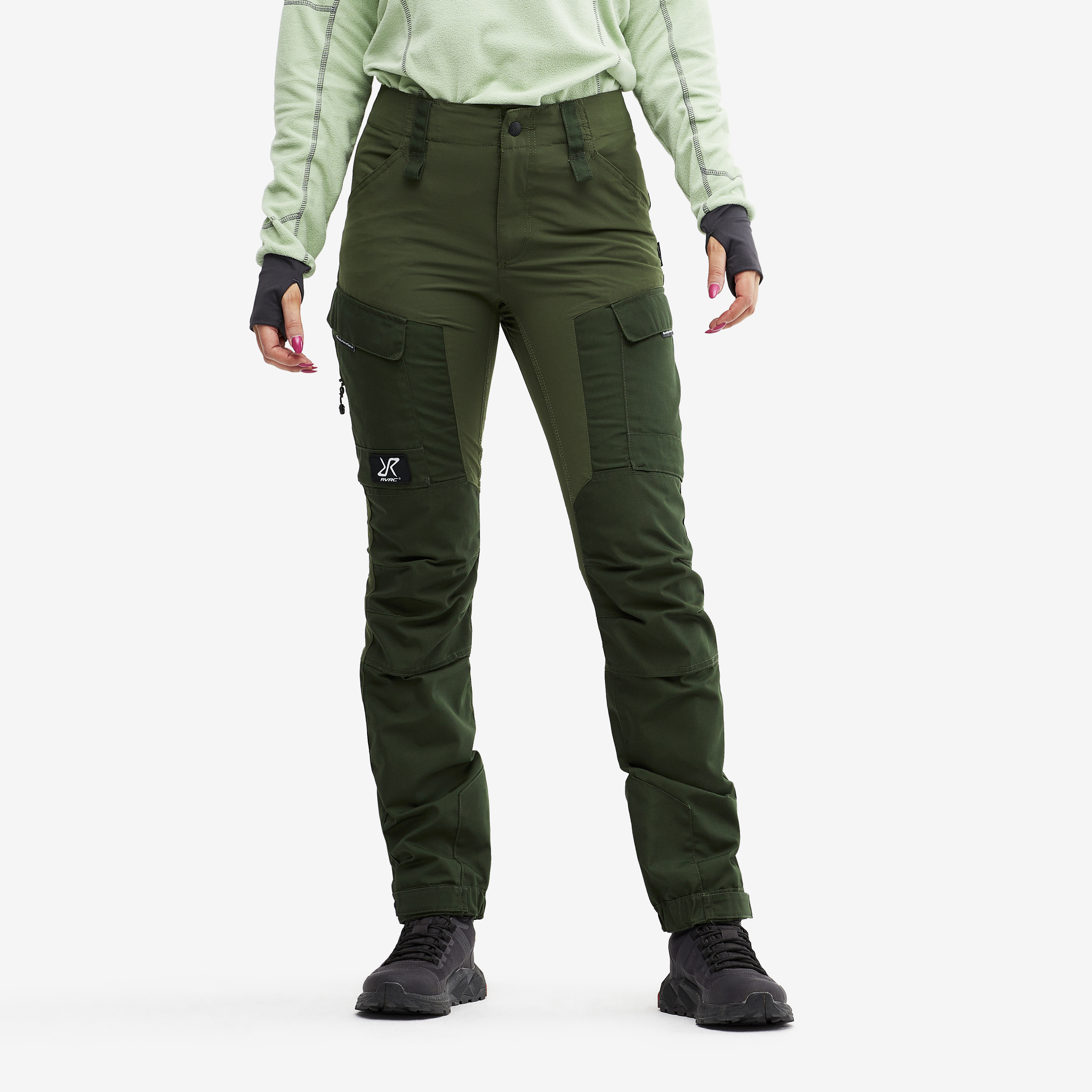 RVRC GP outdoor pants for women in green