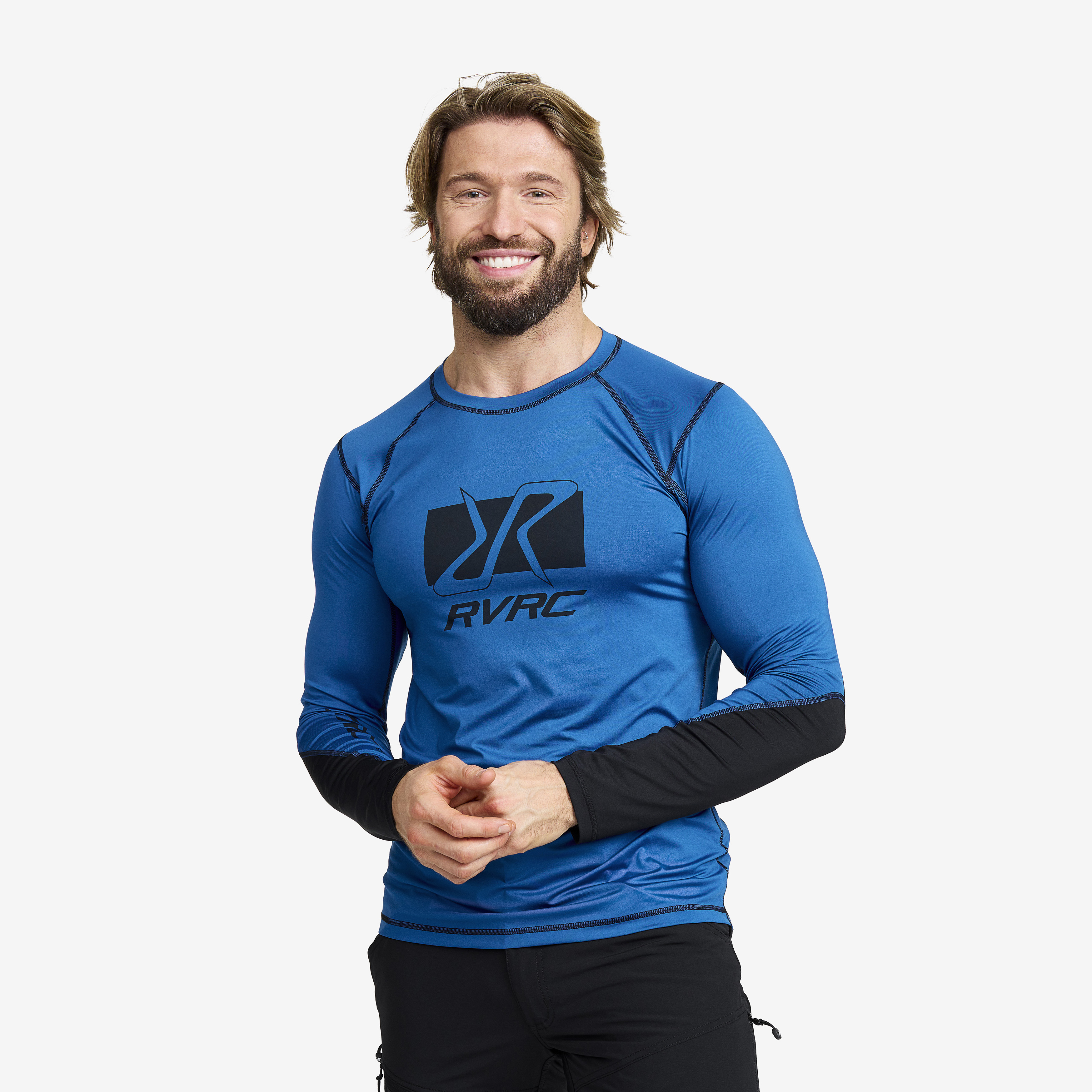 Trail Long-Sleeved Top Classic Blue Hombres