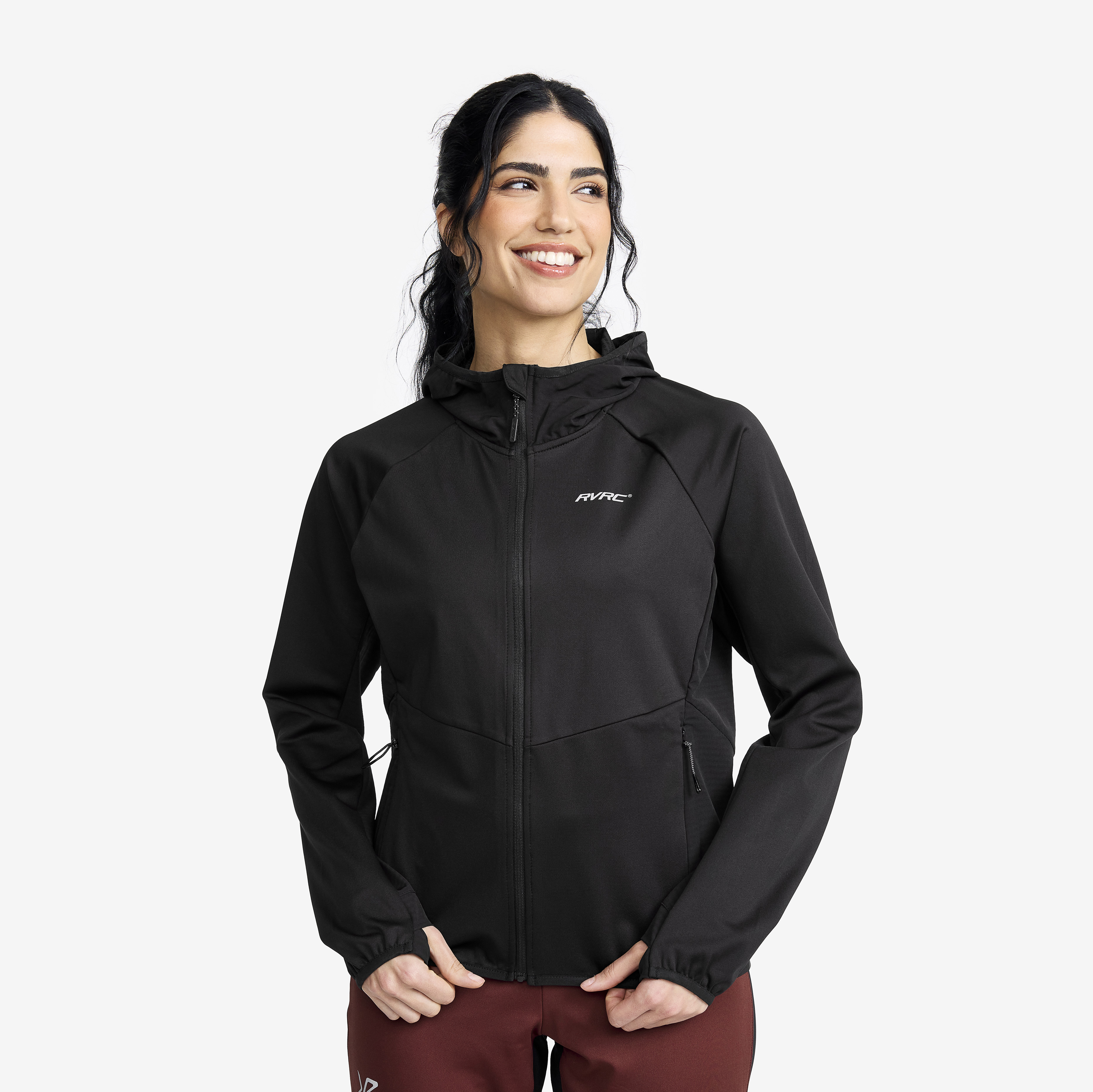 Pace Hooded Wind Jacket Black Women,