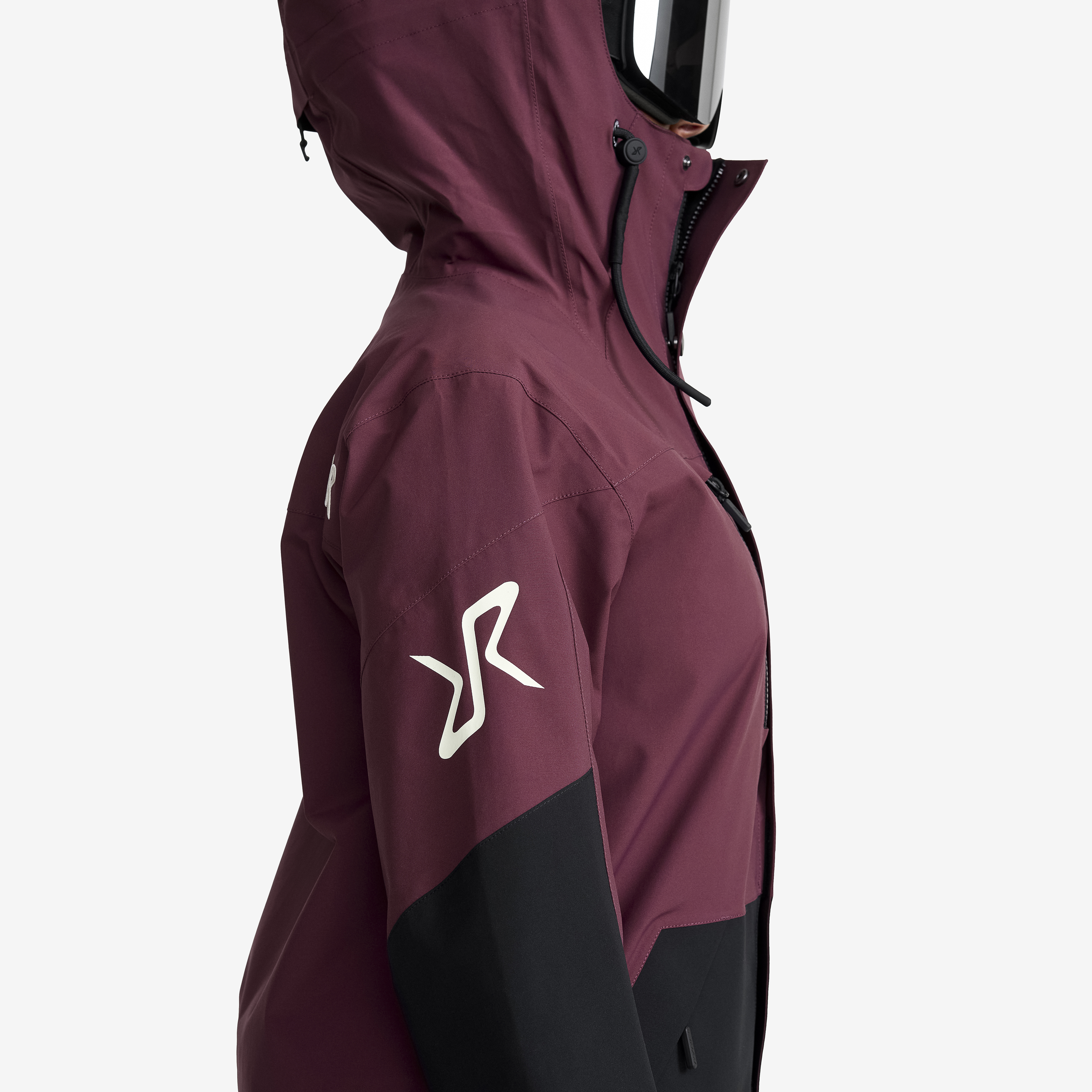 AccXel 2L Ski Jacket Women Mauve Wine/Black | RevolutionRace
