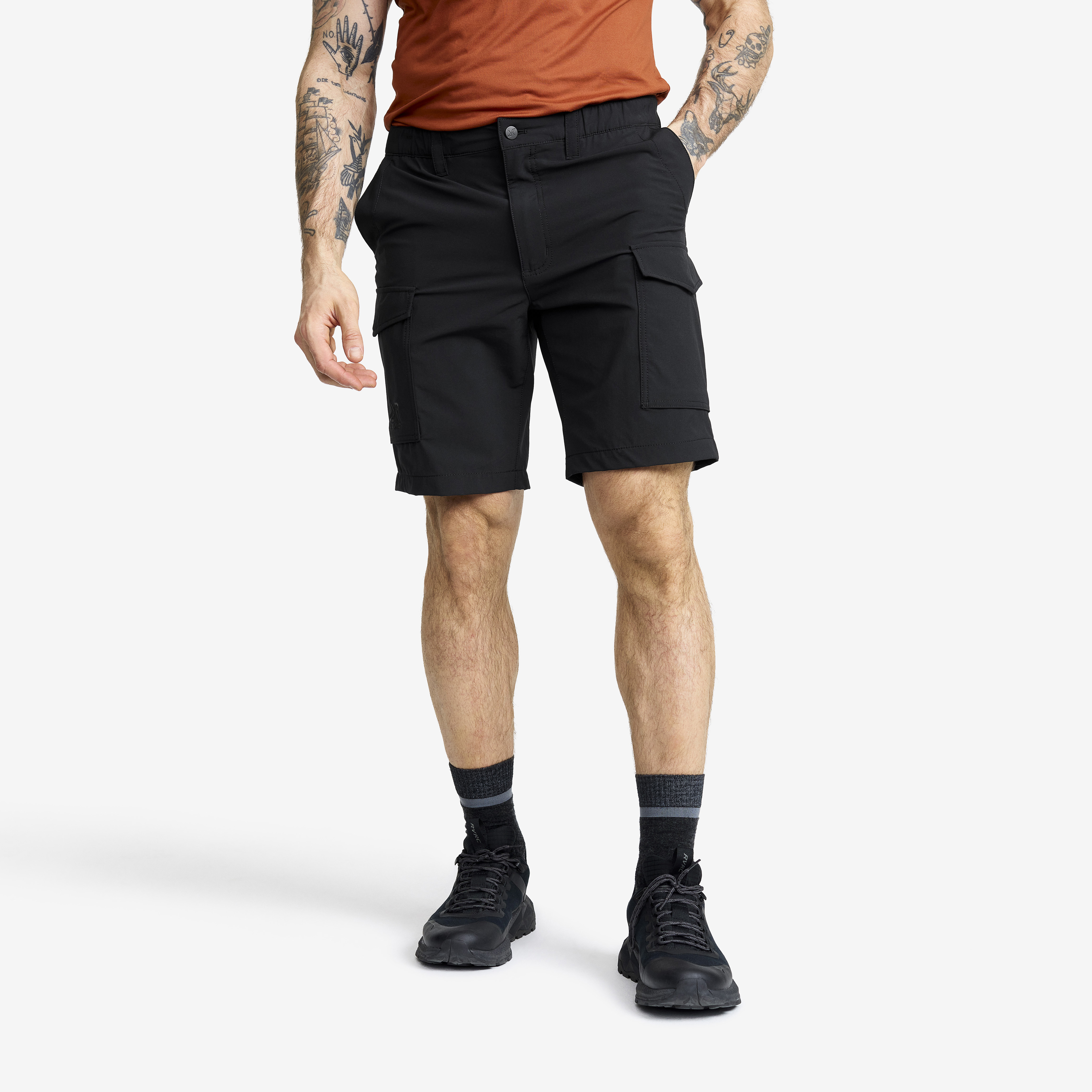 Adventure Cargo Stretch Shorts Black Uomo