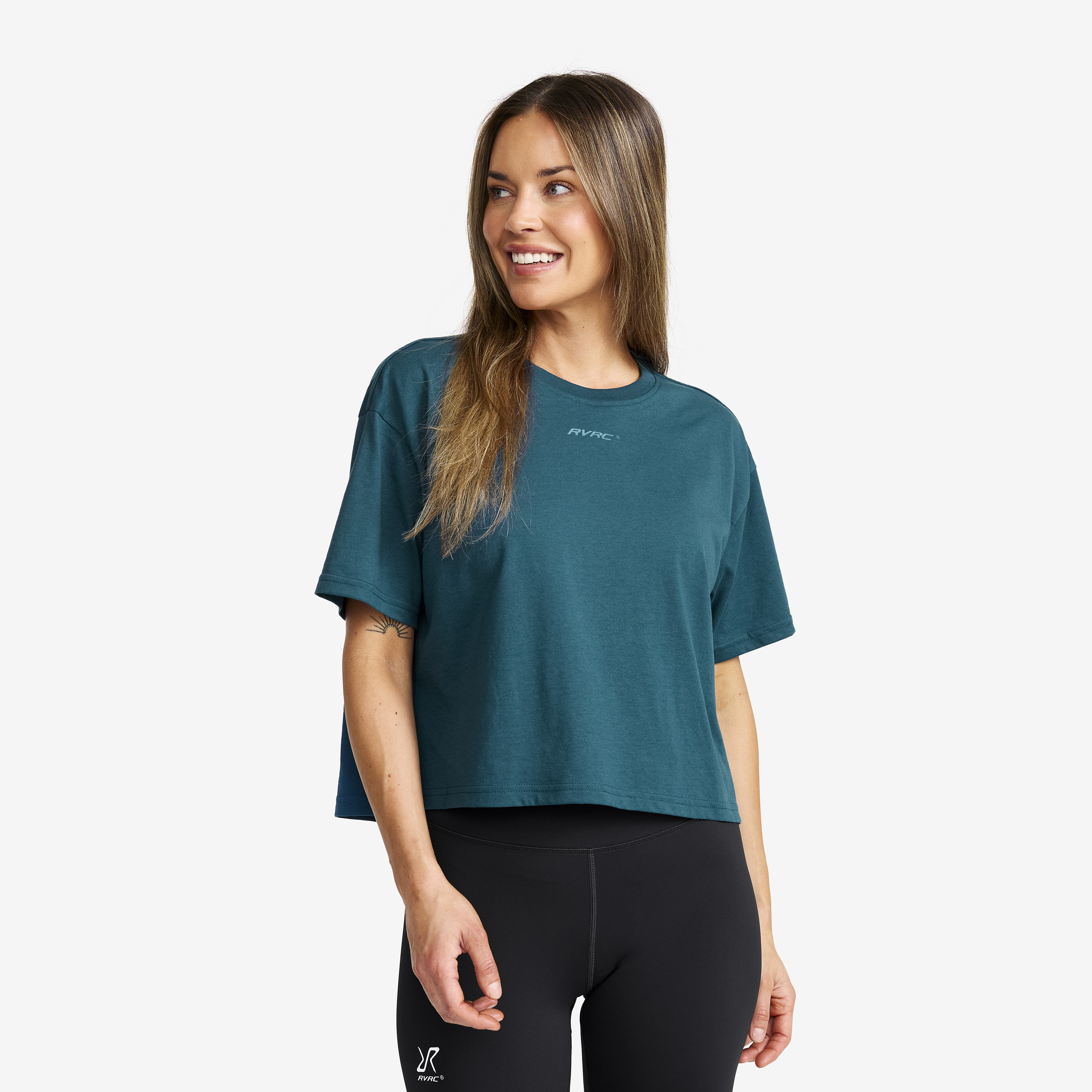 Easy Cropped T-shirt Legion Blue Mujeres,