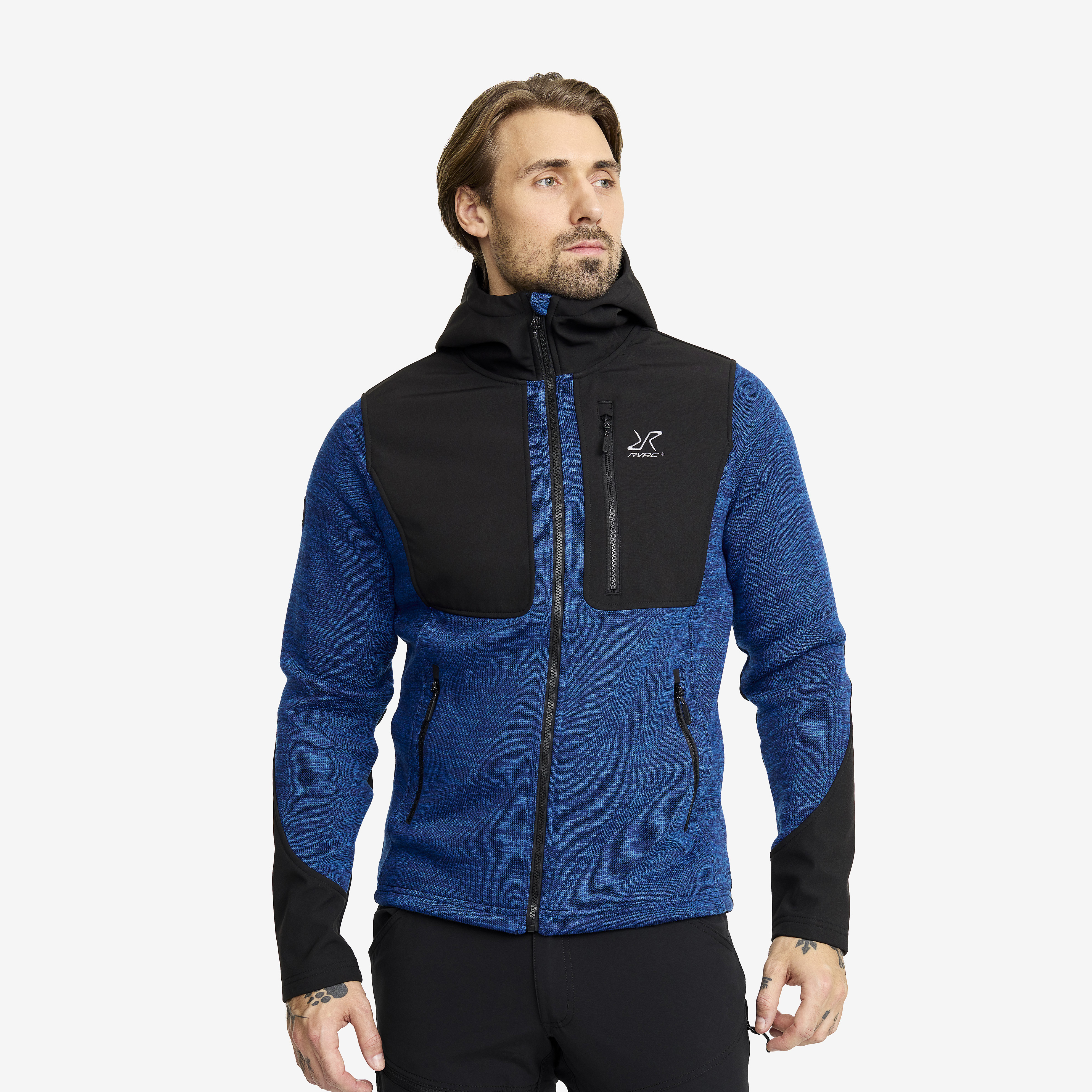 Wander Pro Wool Hoodie Herre Classic Blue