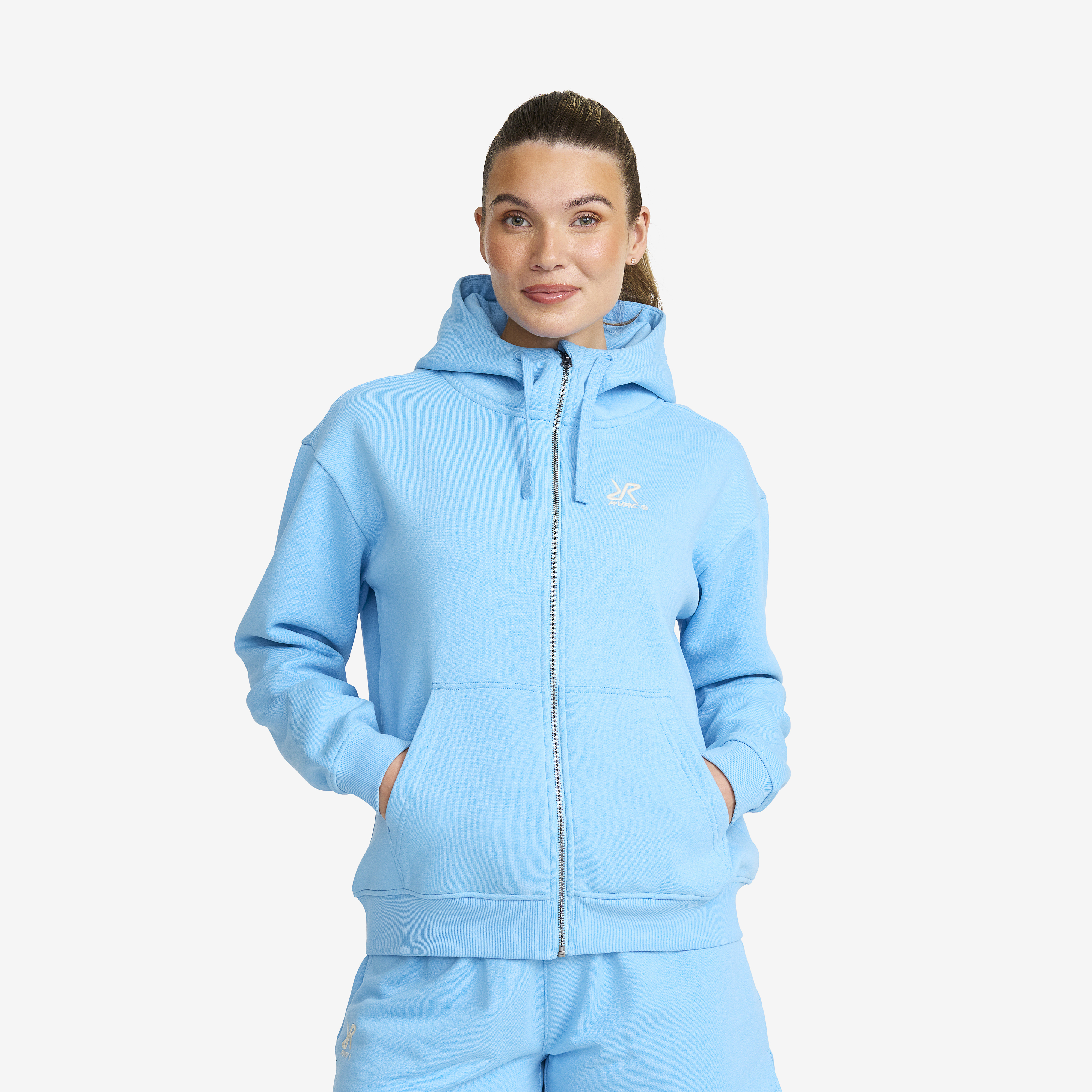 RVRC Full-zip Hoodie Alaskan Blue Donna,