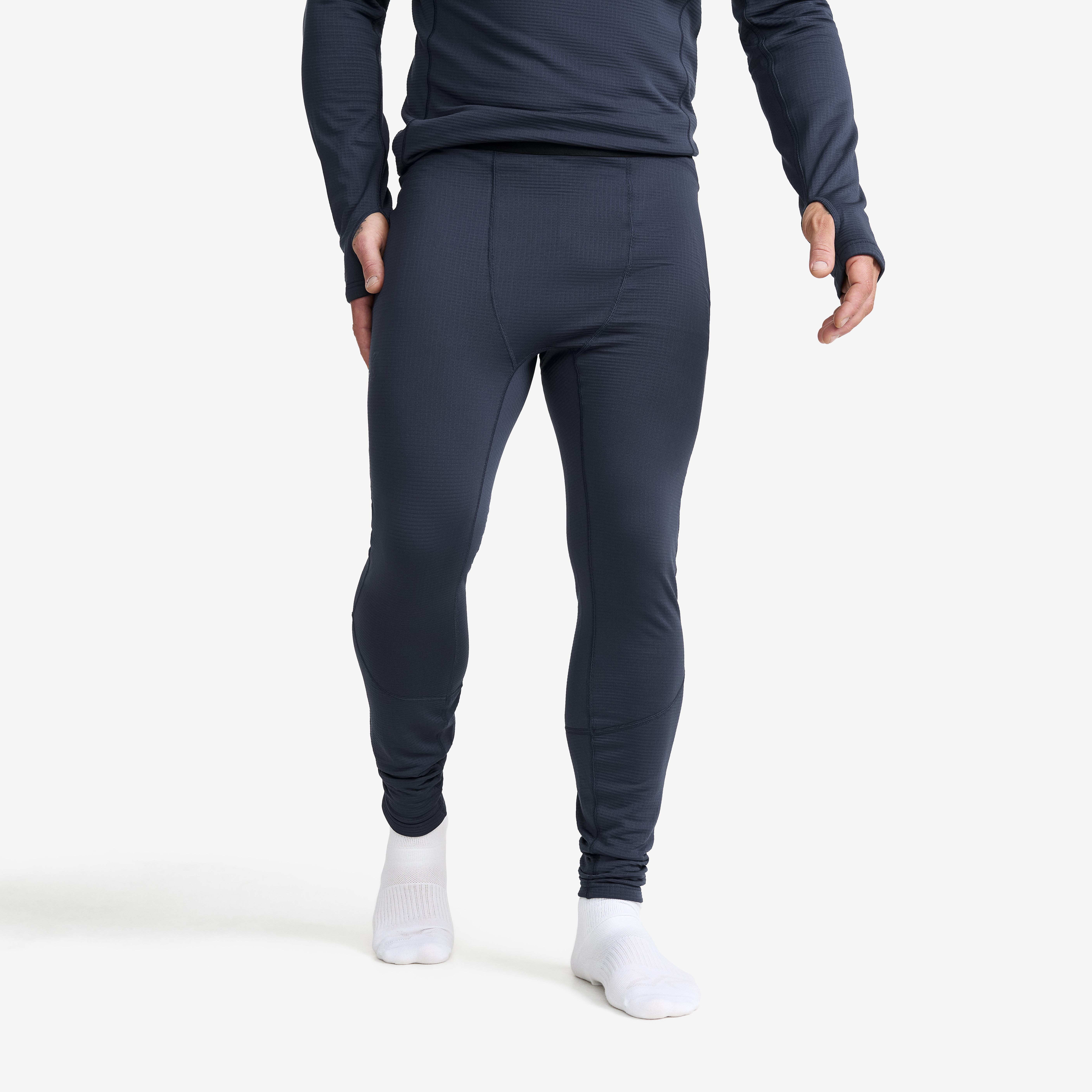 Waffle Baselayer Pants Herr Deep Navy, :L