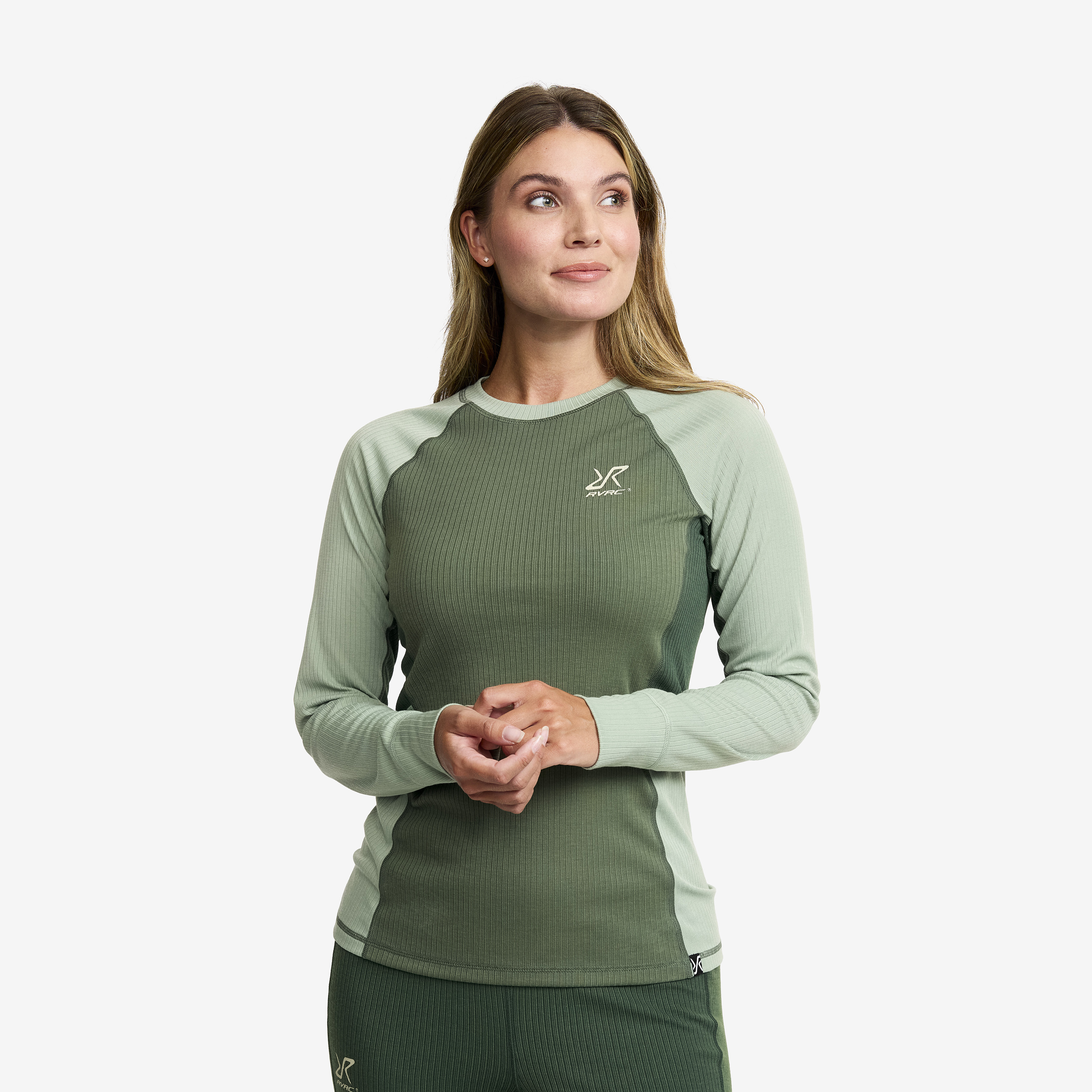 Movement Ls Top Naiset Iceberg Green/Dusty Green Koko:4XL – Vaatteet > Paidat