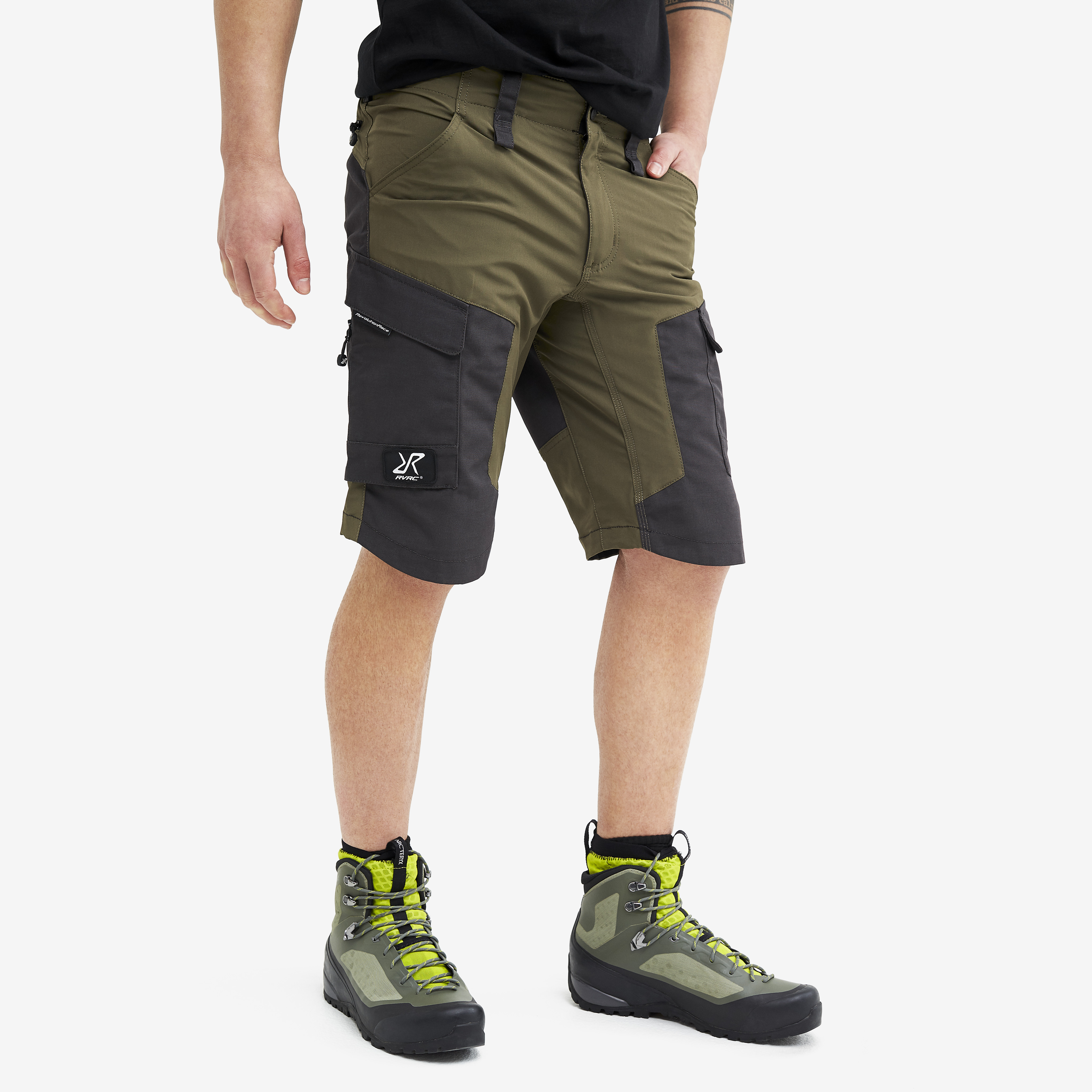 RVRC GP Shorts – Herr – Dark Olive Storlek:3XL – Byxor > Shorts