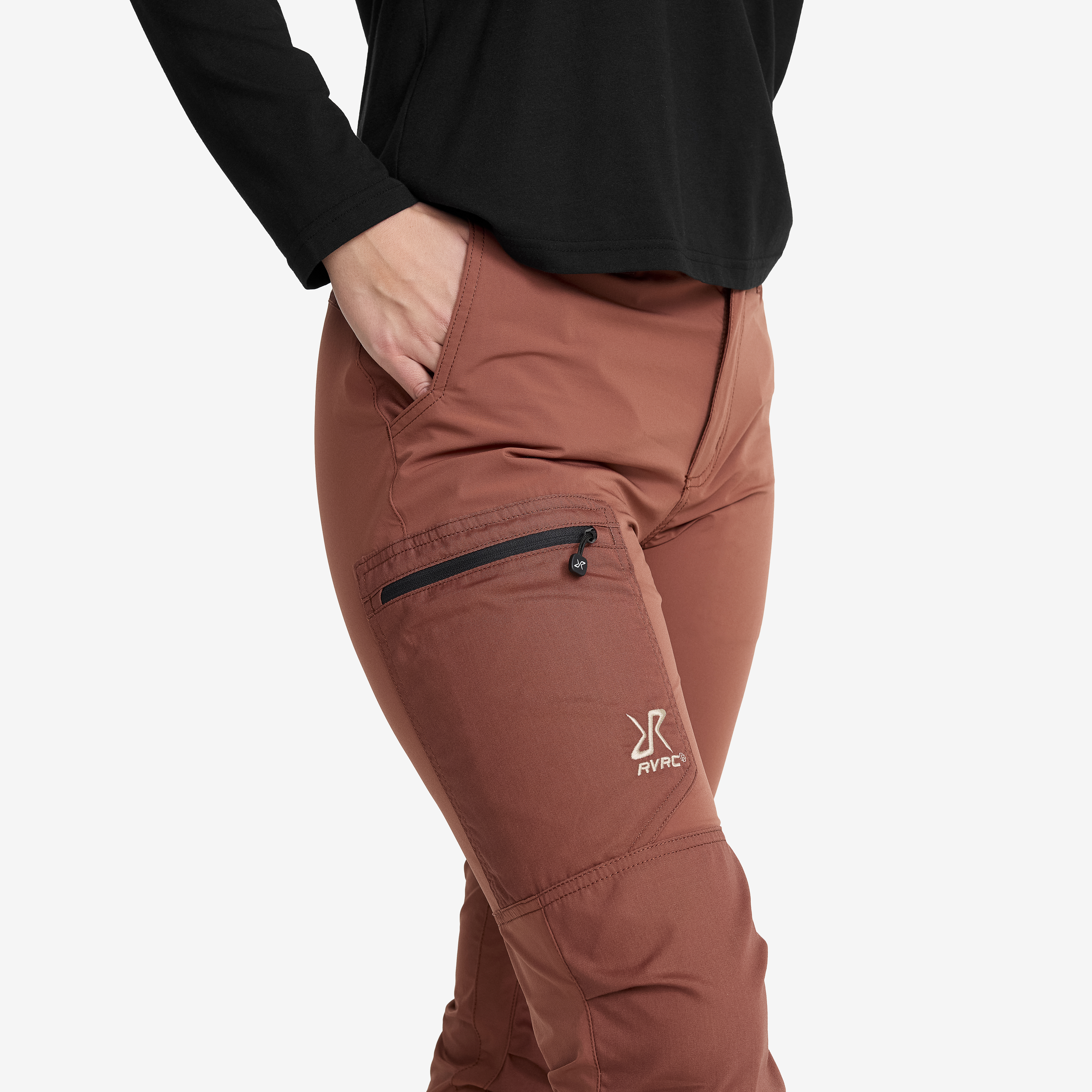Rambler Lightweight Pants Women Pink Mahogany | RevolutionRace