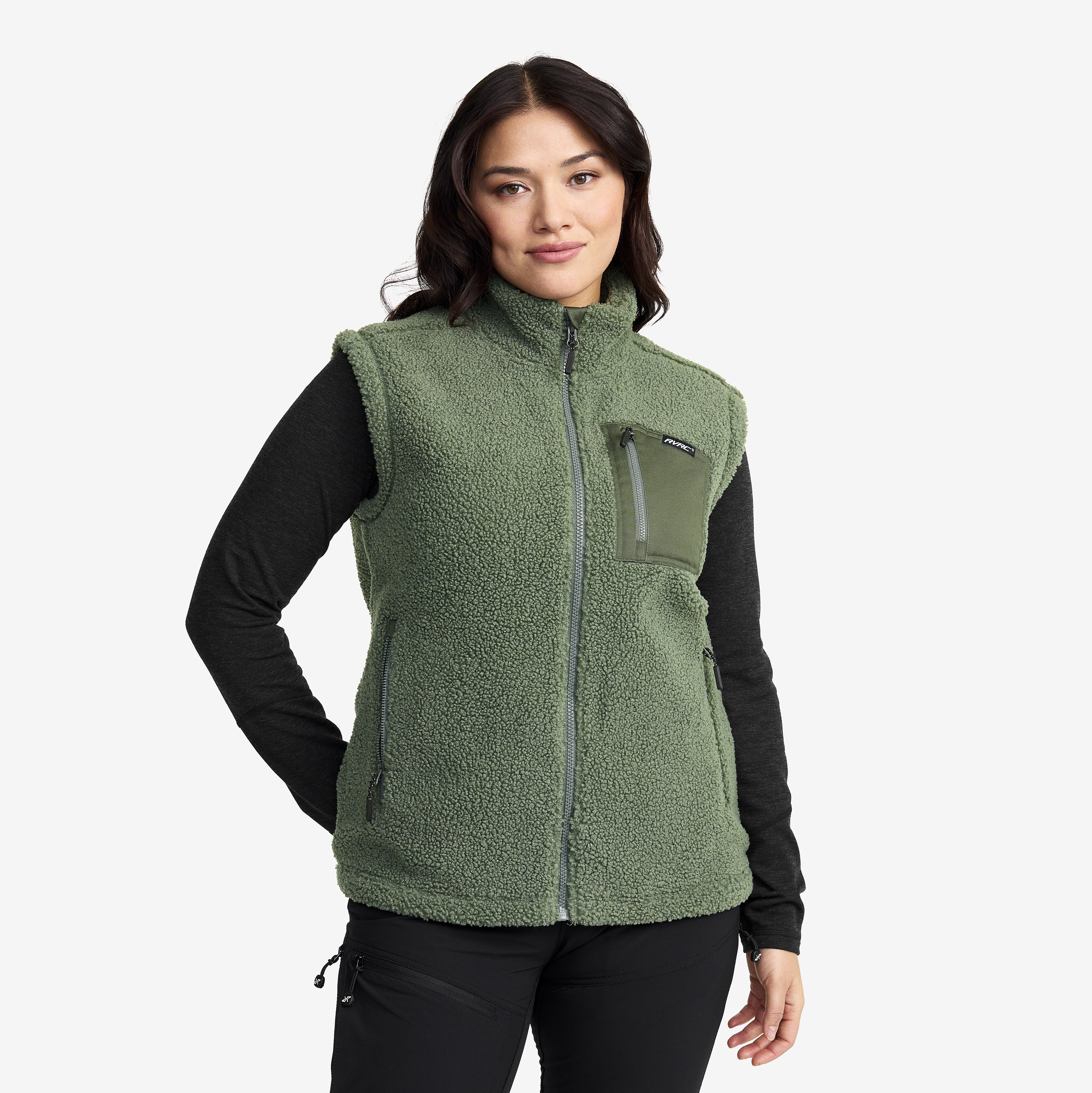 Vester, Bigfoot Pile Vest Dame Dusty Green