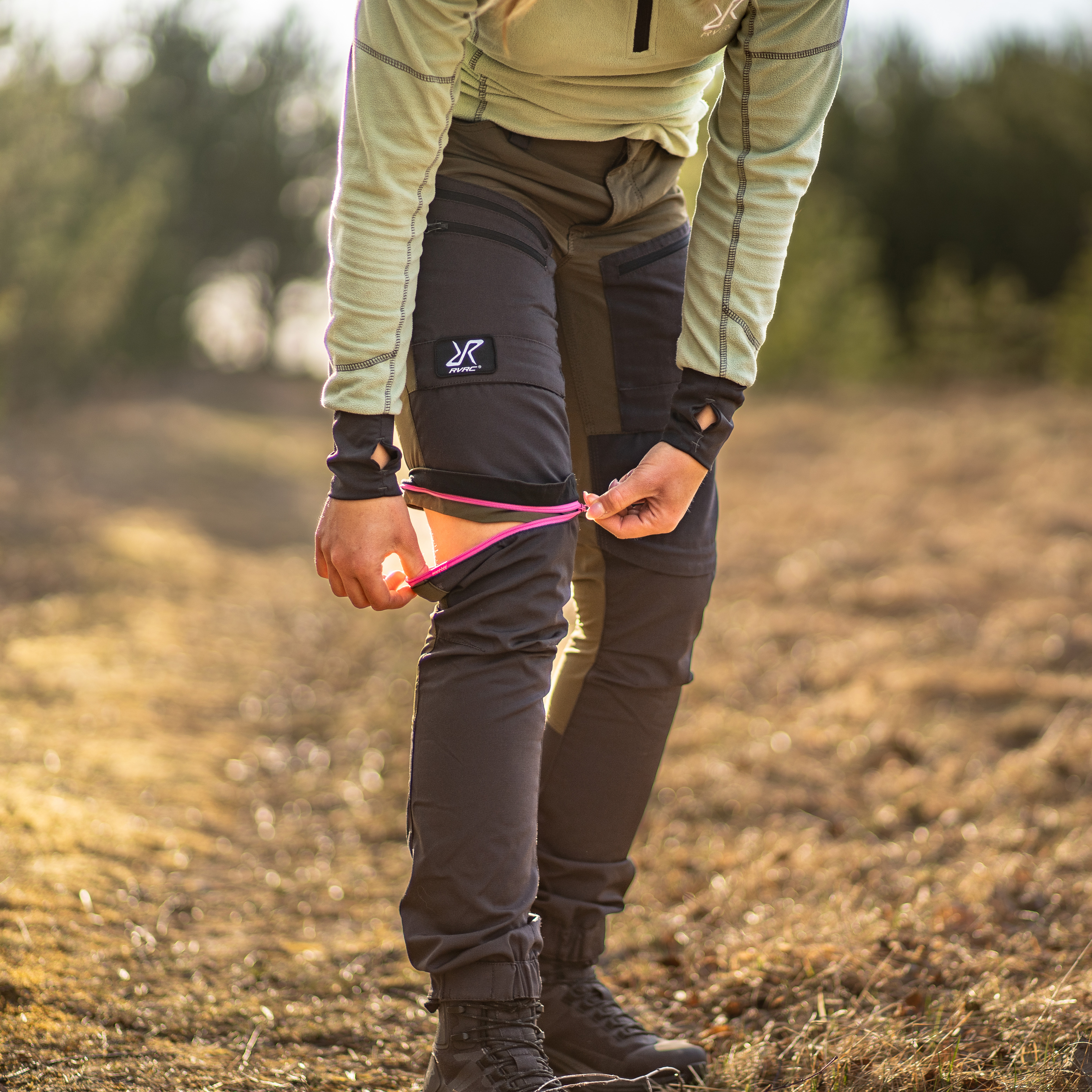 Rdruko Women's Hiking Cargo Pants Water-Resistant Quick Dry UPF 50+ Travel  Camping Work Pants Zipper Pockets