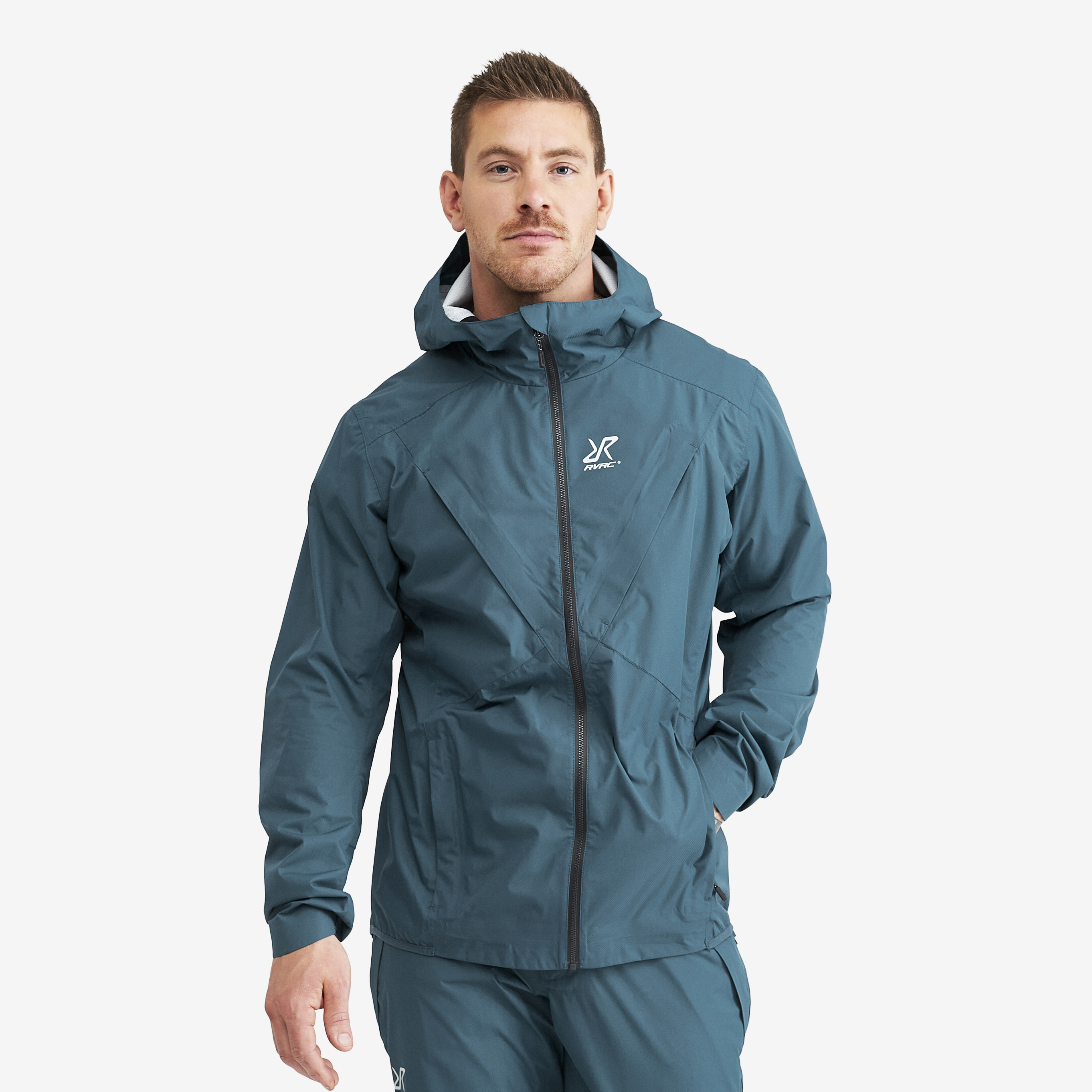 Typhoon waterproof jacket for men in blue