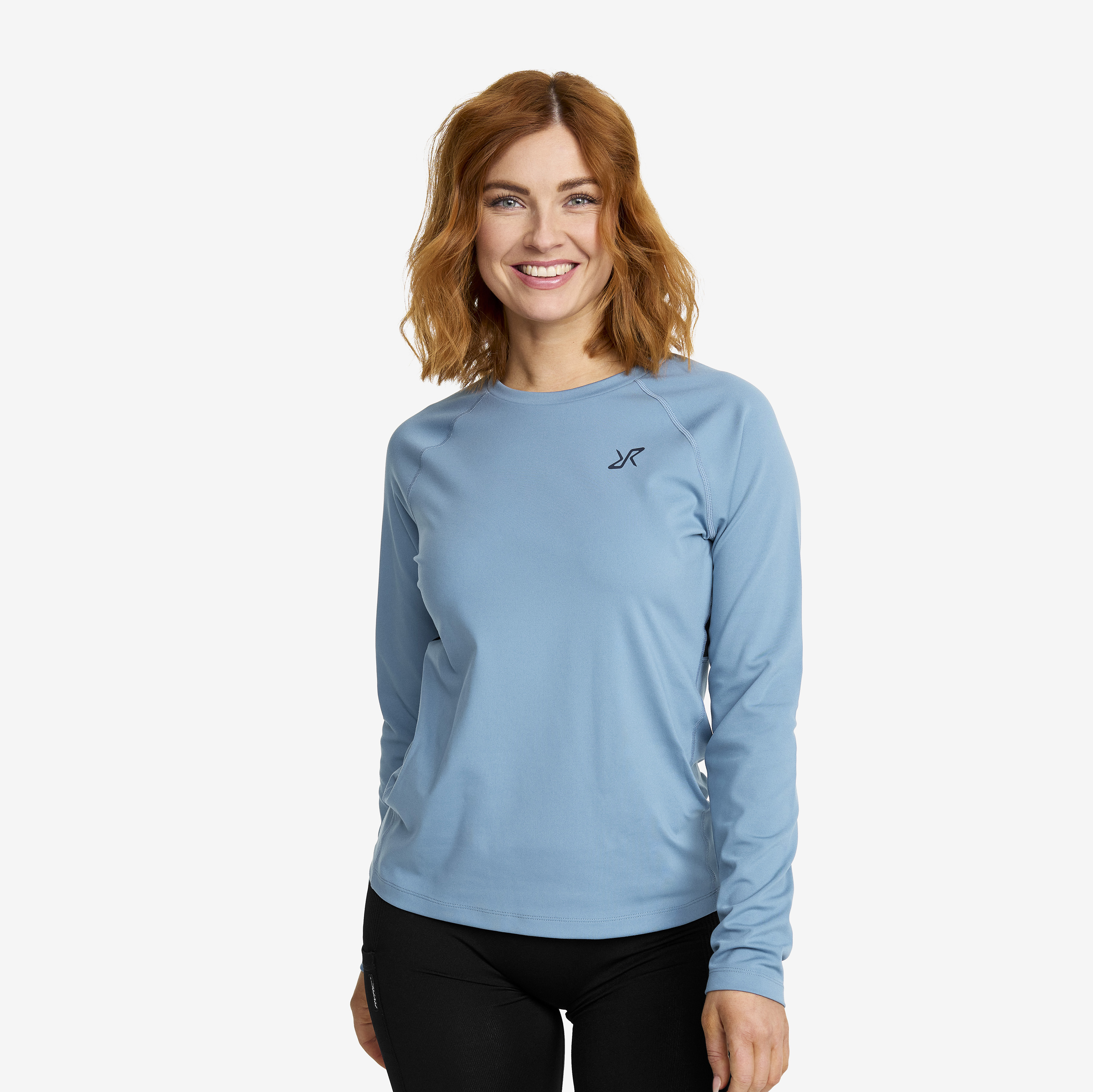 Prep Crew Neck Top Captain's Blue Naistele