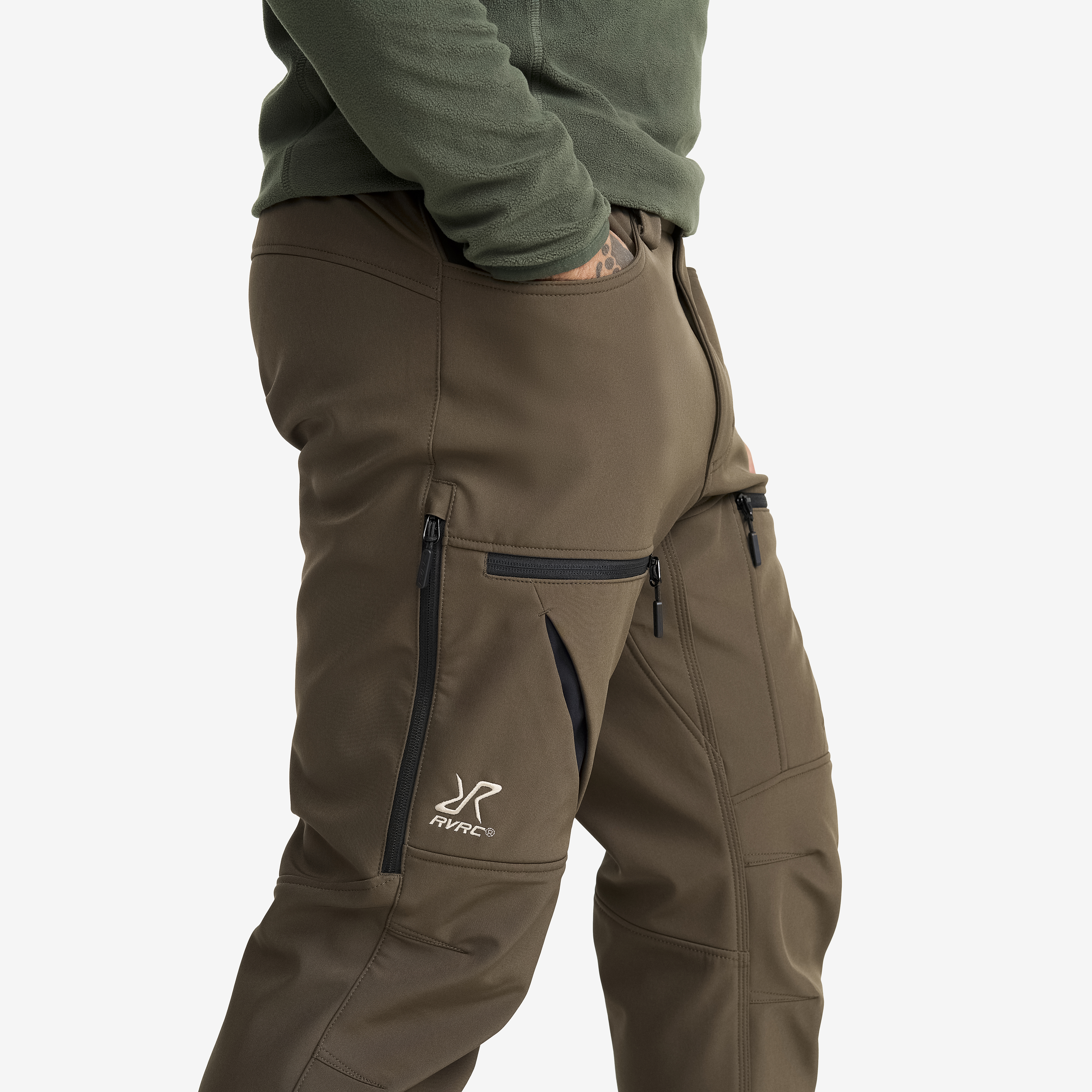 Hiball Softshell Pants Men Mud | RevolutionRace
