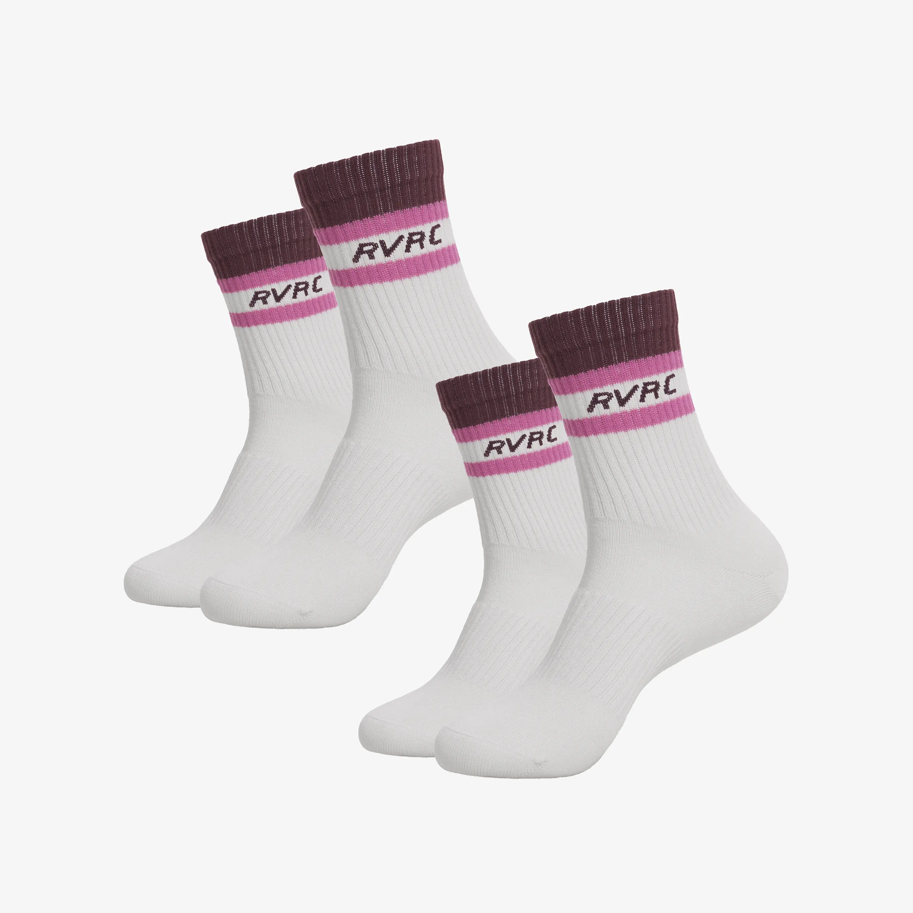 2-pack Daily Striped Socks Winetasting/Phlox Pink, 