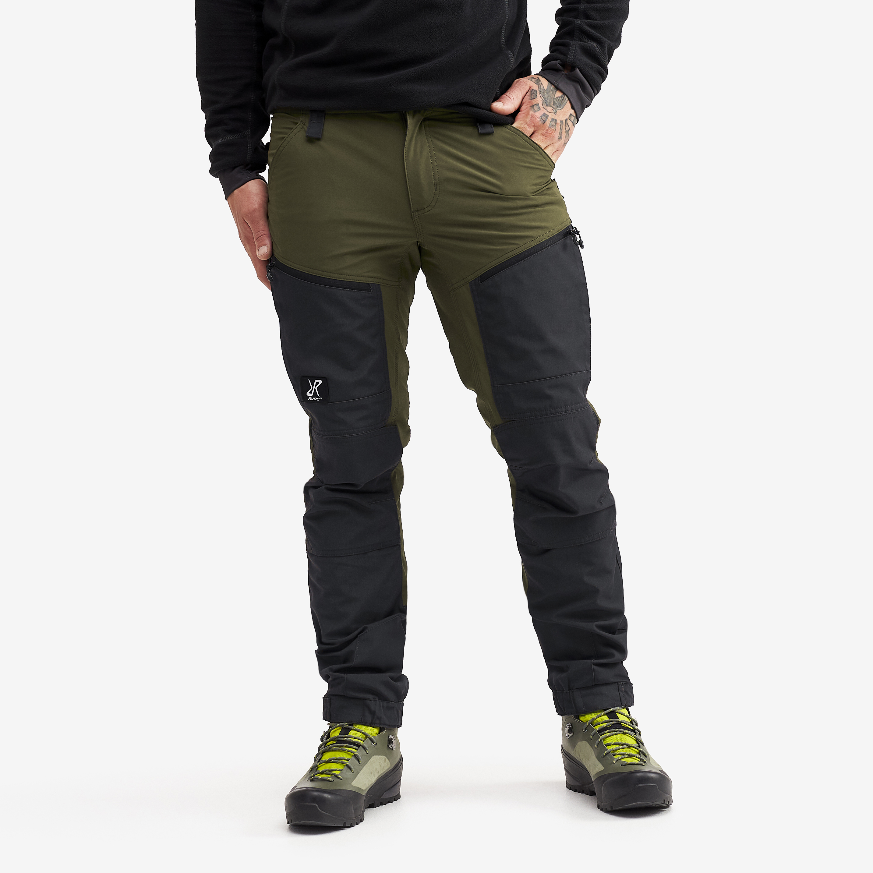 RVRC GP Pro Short hiking pants for men in green