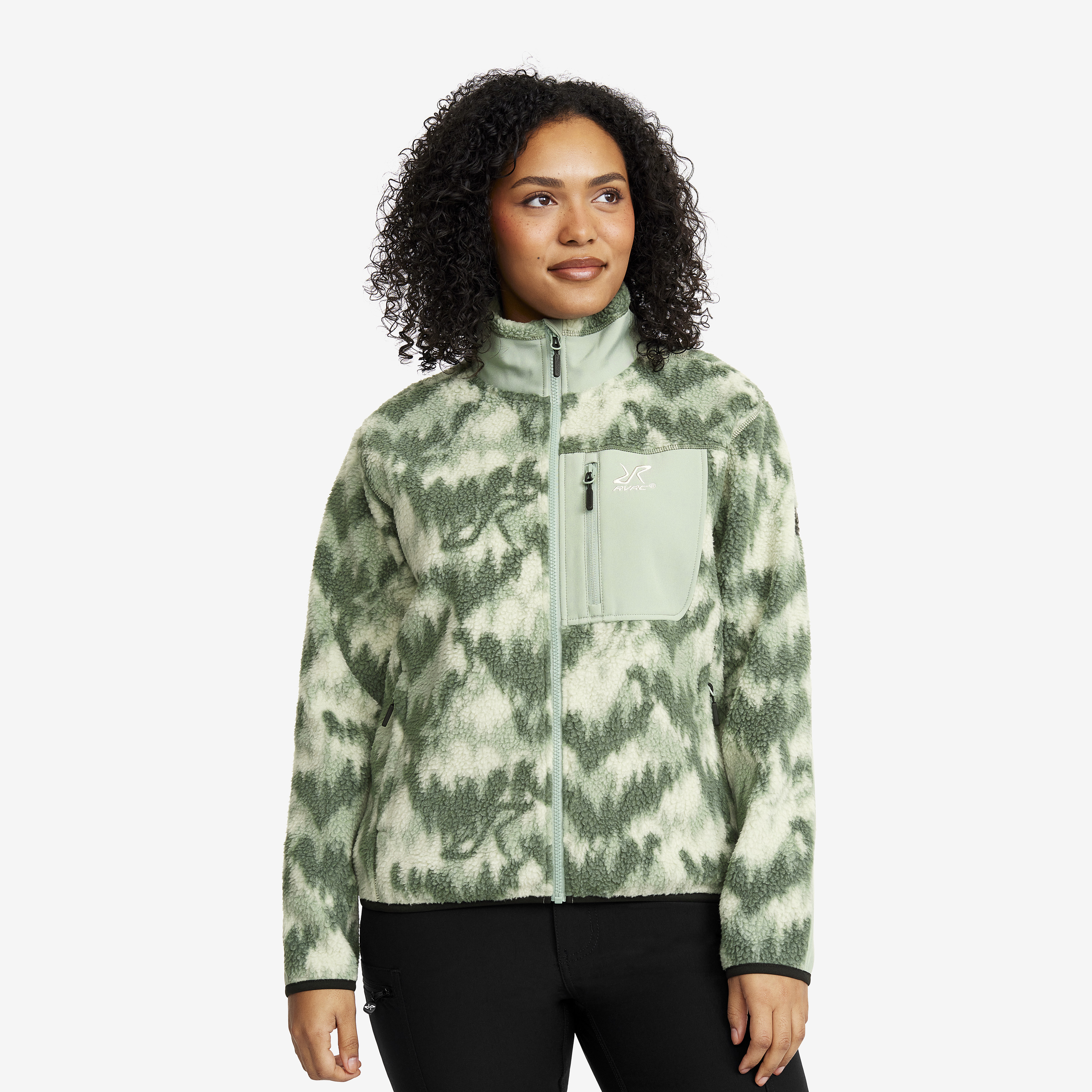 High Pile Fleece Iceberg Green Damen