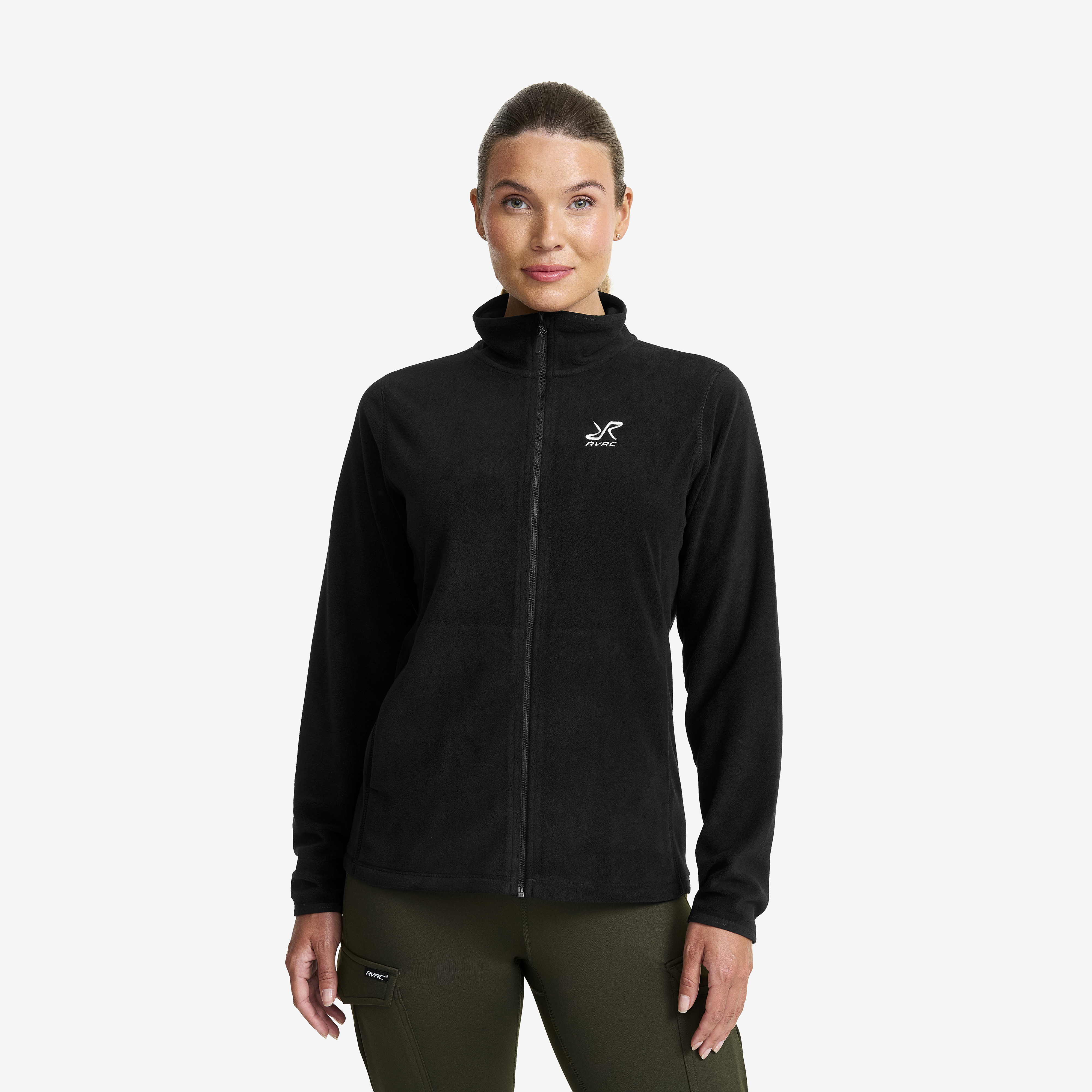 Hiker Full-zip Fleece Dam Black, :4XL