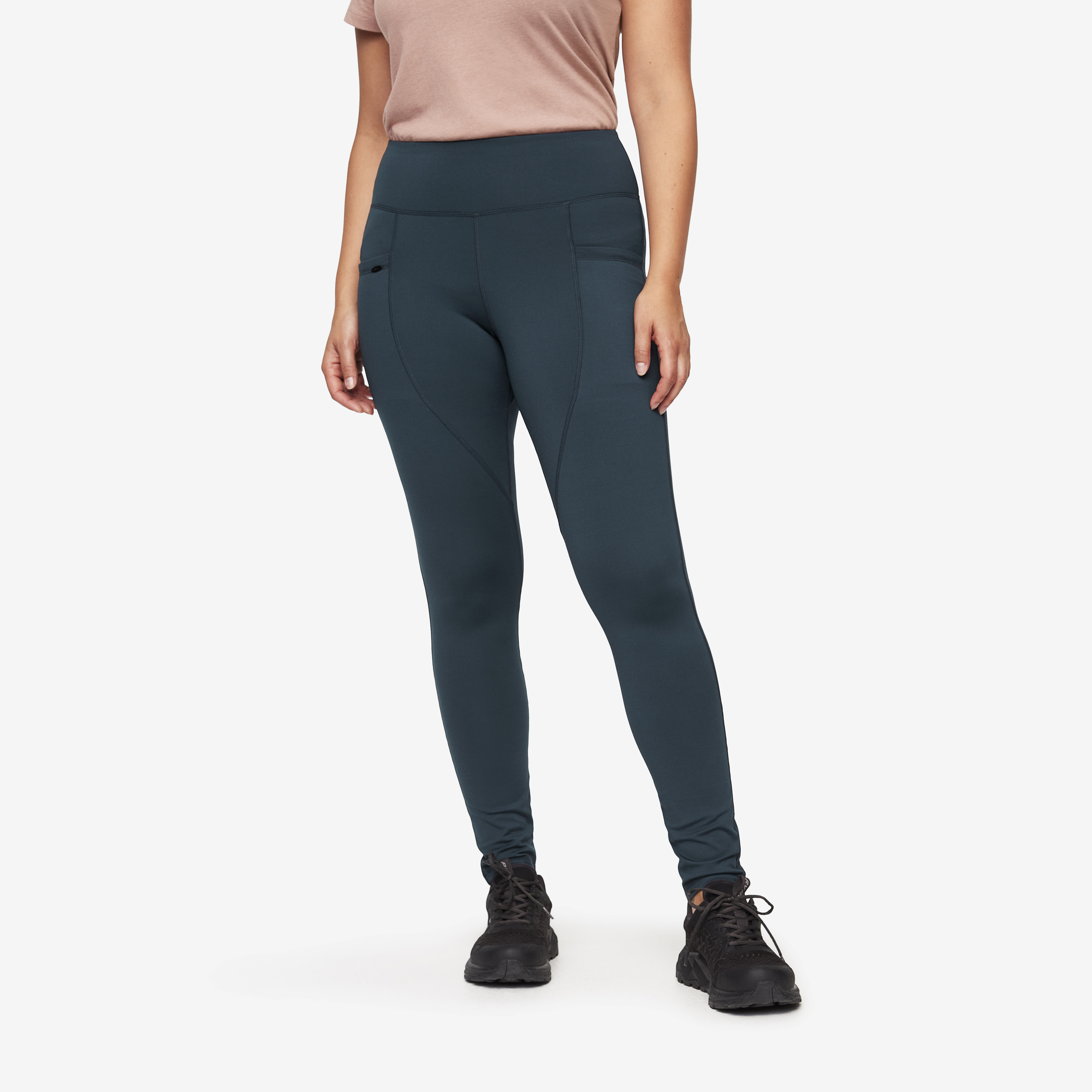 Glacier Fleece Lined Tights Blueberry