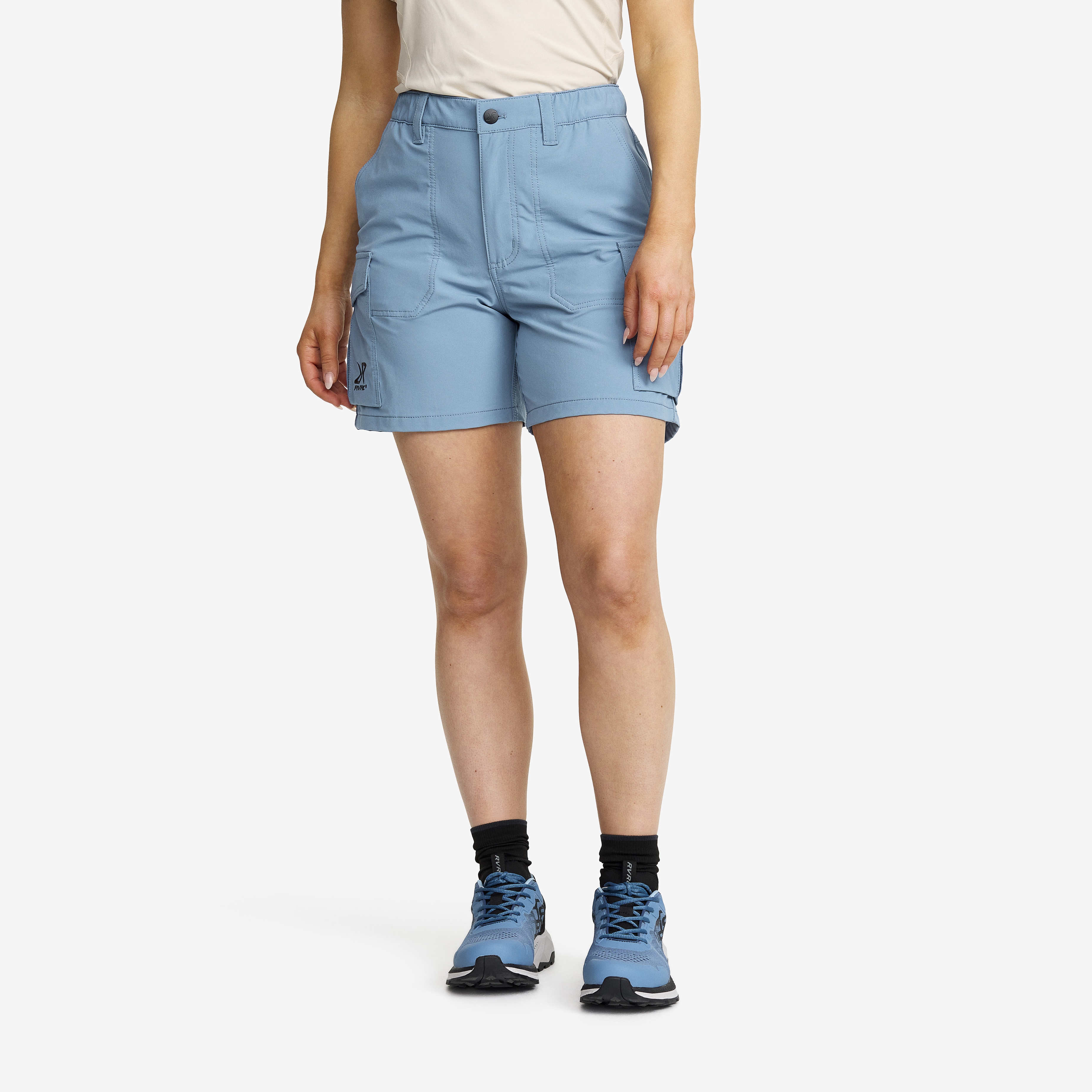 Adventure Cargo Stretch Shorts Captain's Blue/Peyote Femme