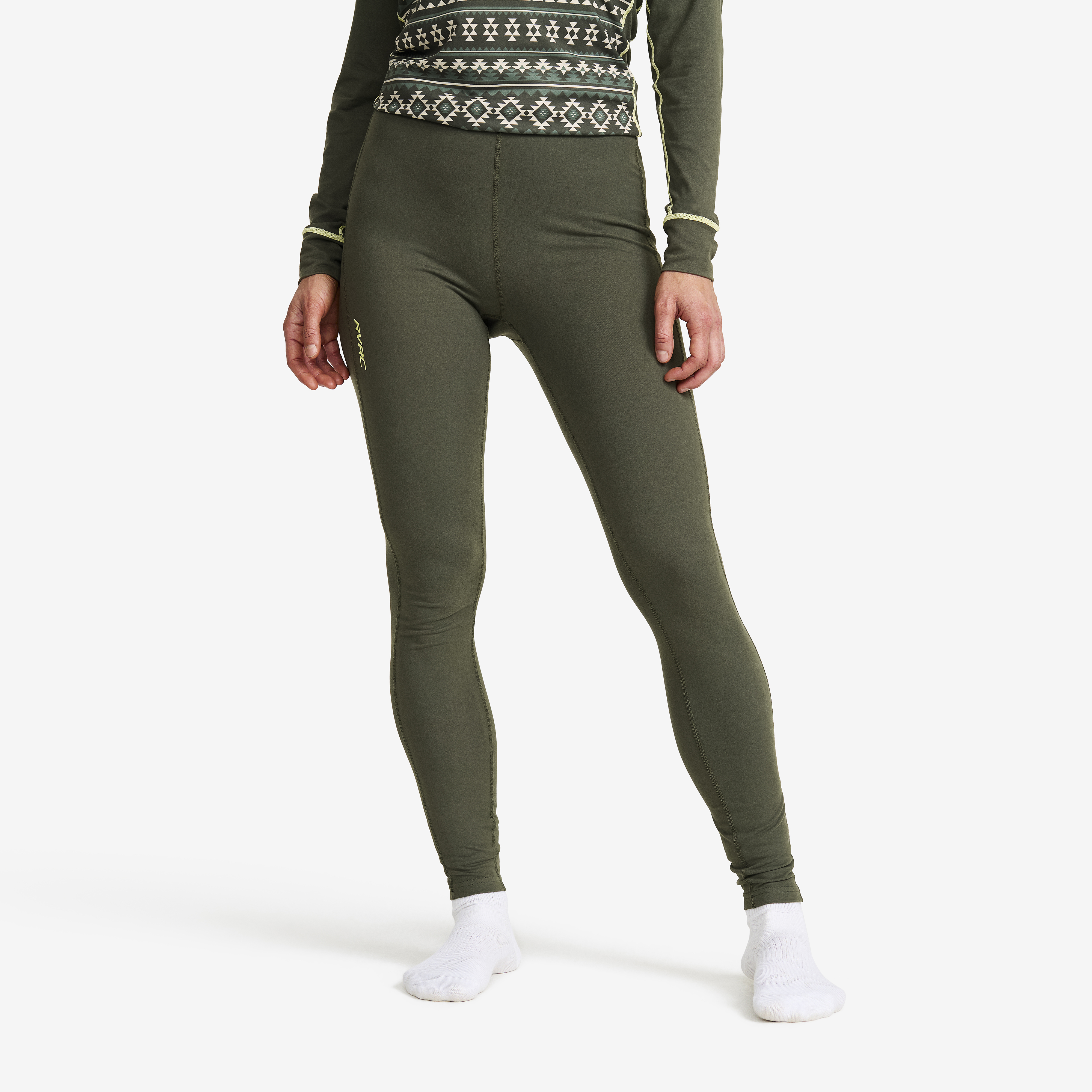Downhill Base Layer Pants Dam Kambaba Green, :L