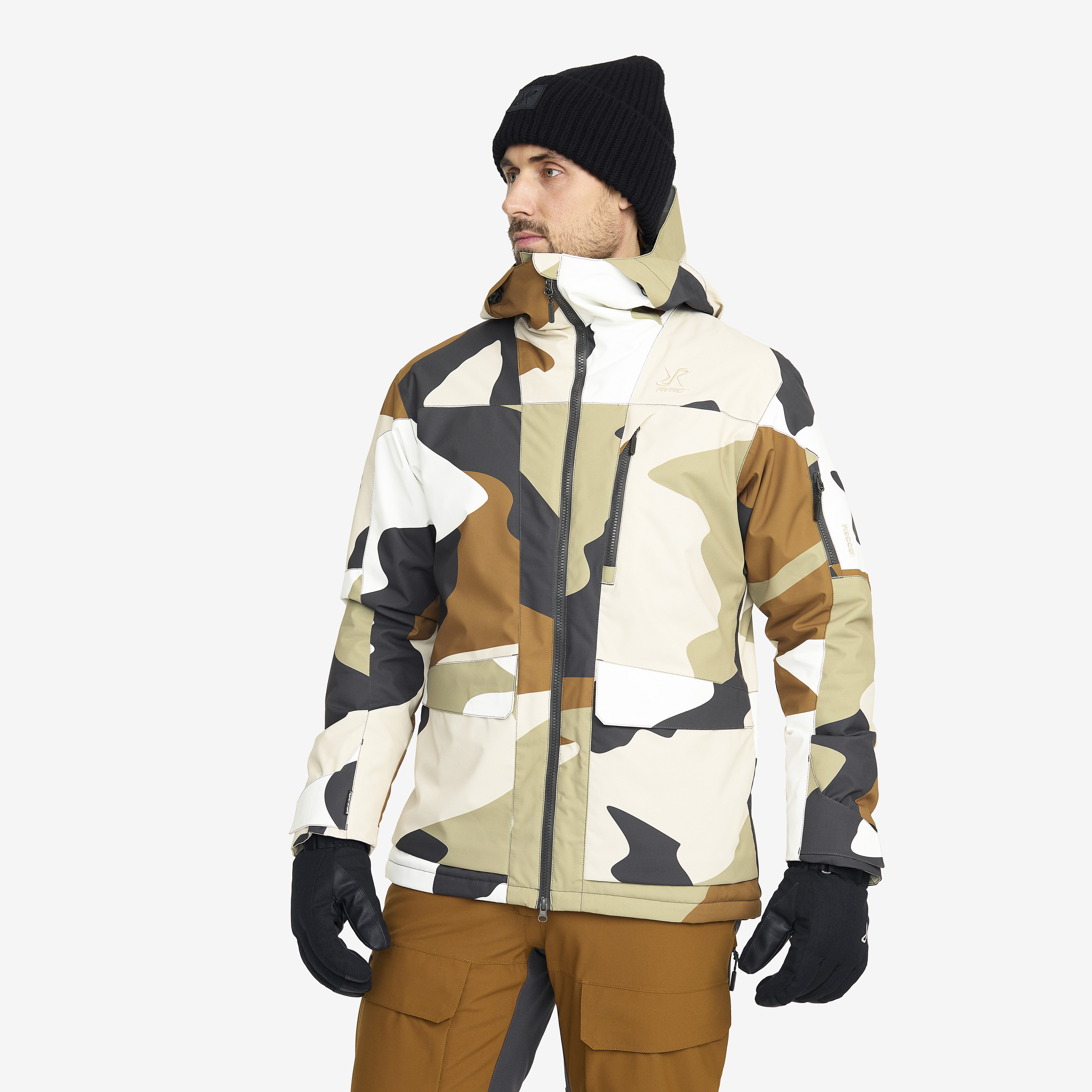 Halo 2L Insulated Ski Jacket Men Anthracite/Rubber | RevolutionRace