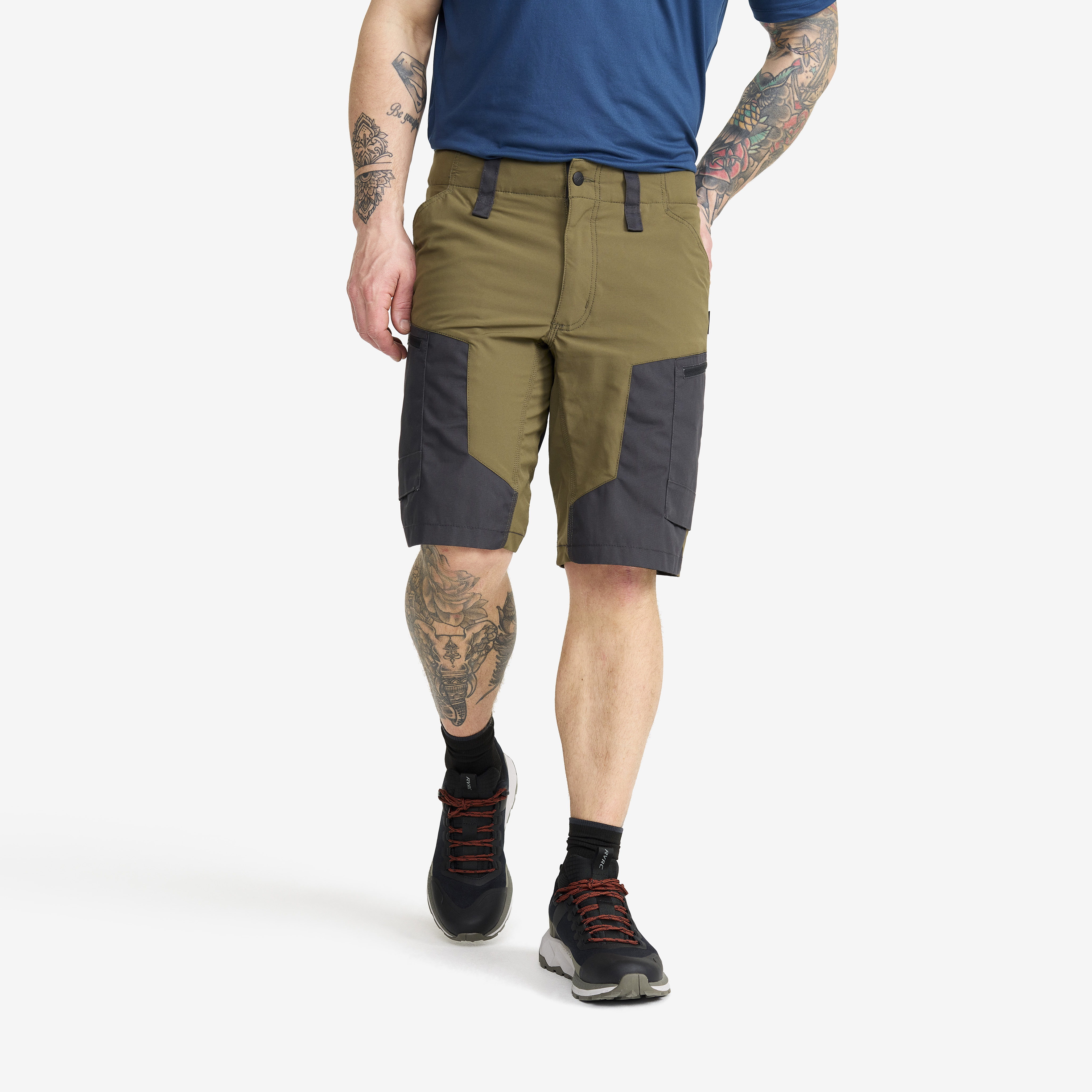 RVRC GP shorts for men in green