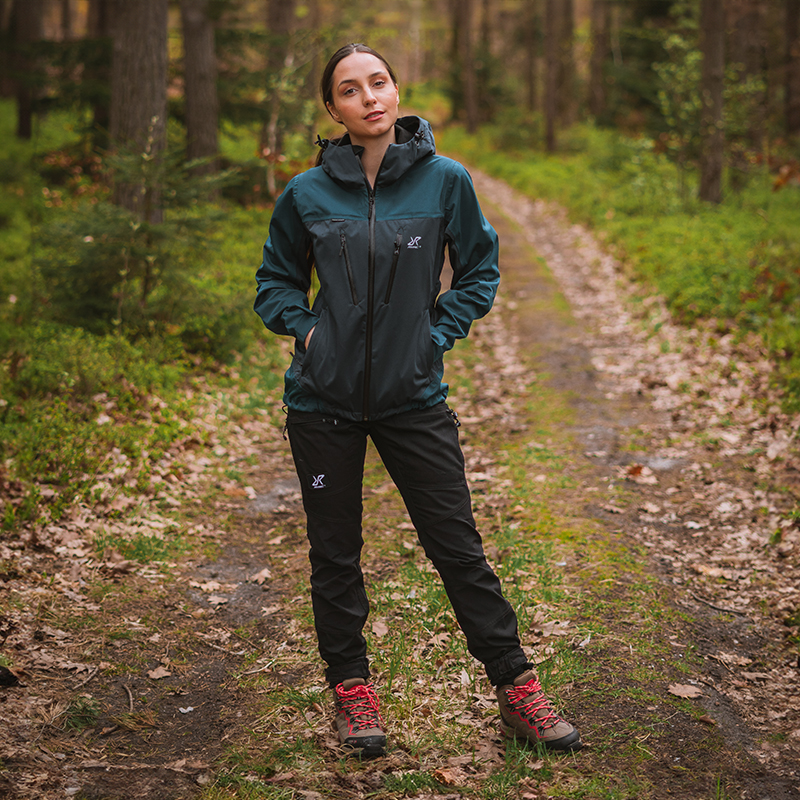 Clothing Silence Proshell Jacket Women Deep Teal RevolutionRace