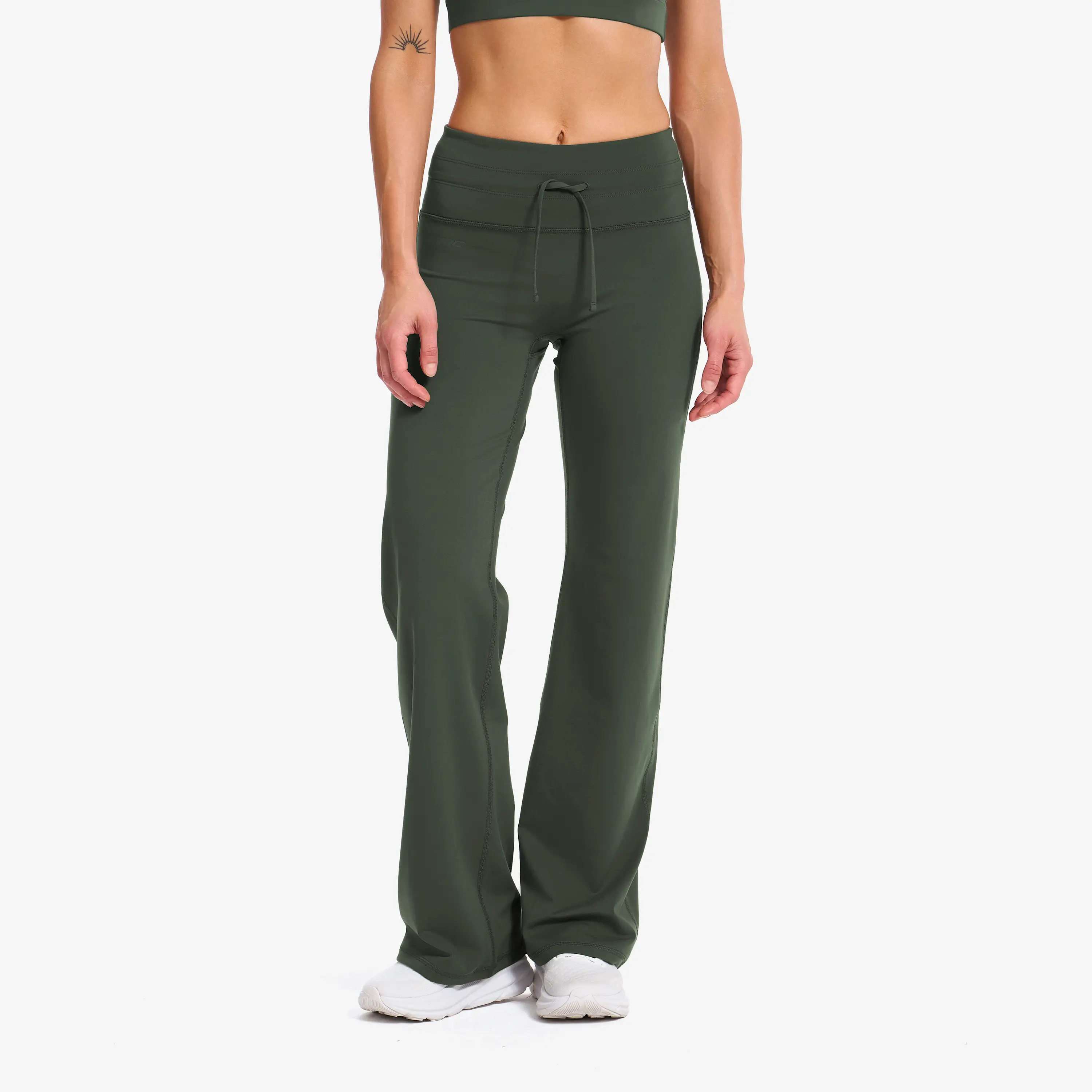 Paragon Soft Wide Flare Leggings Kambaba Green Femme, 