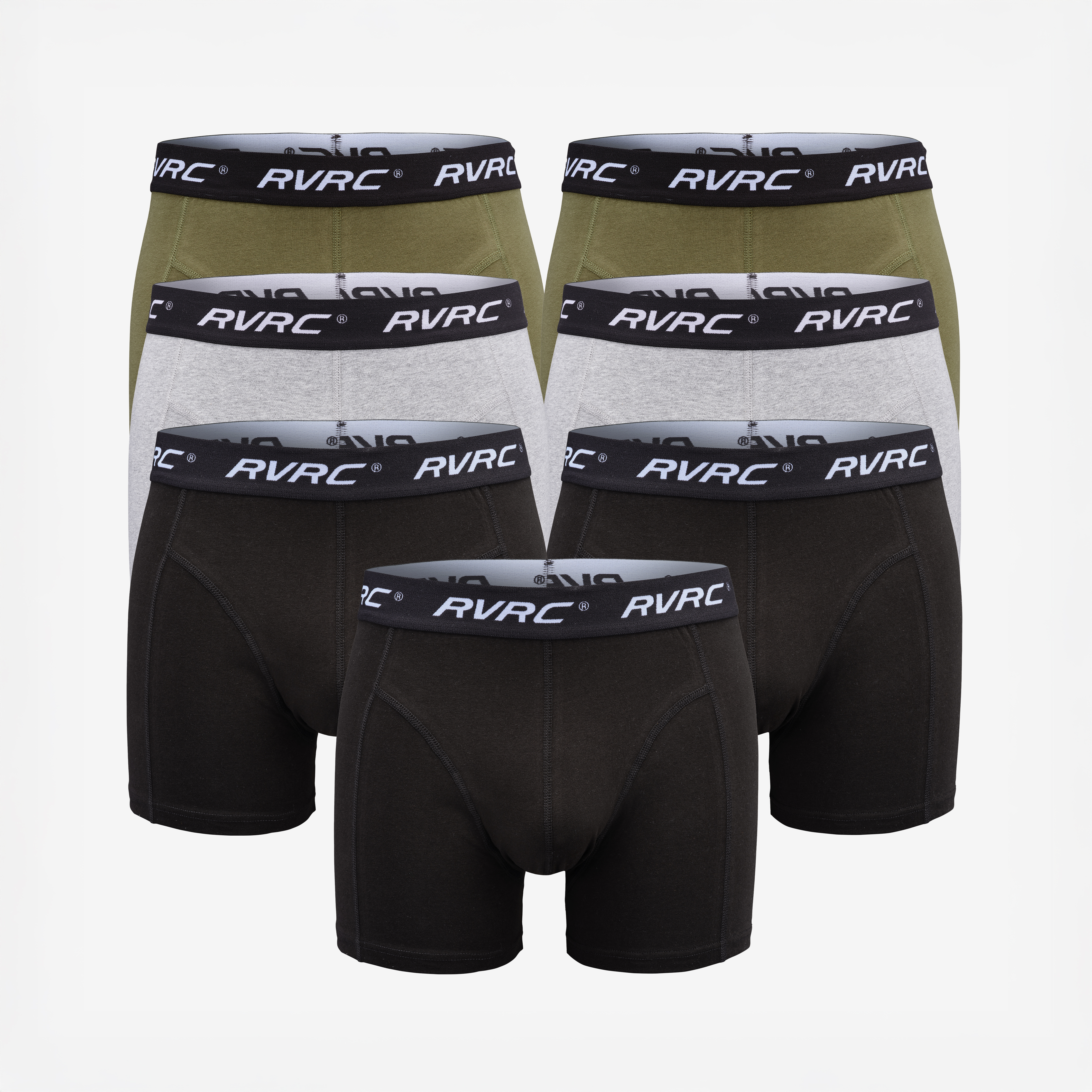 7-pack Ultimate Soft Boxer Grey Melange/Grape Leaf Herr, 