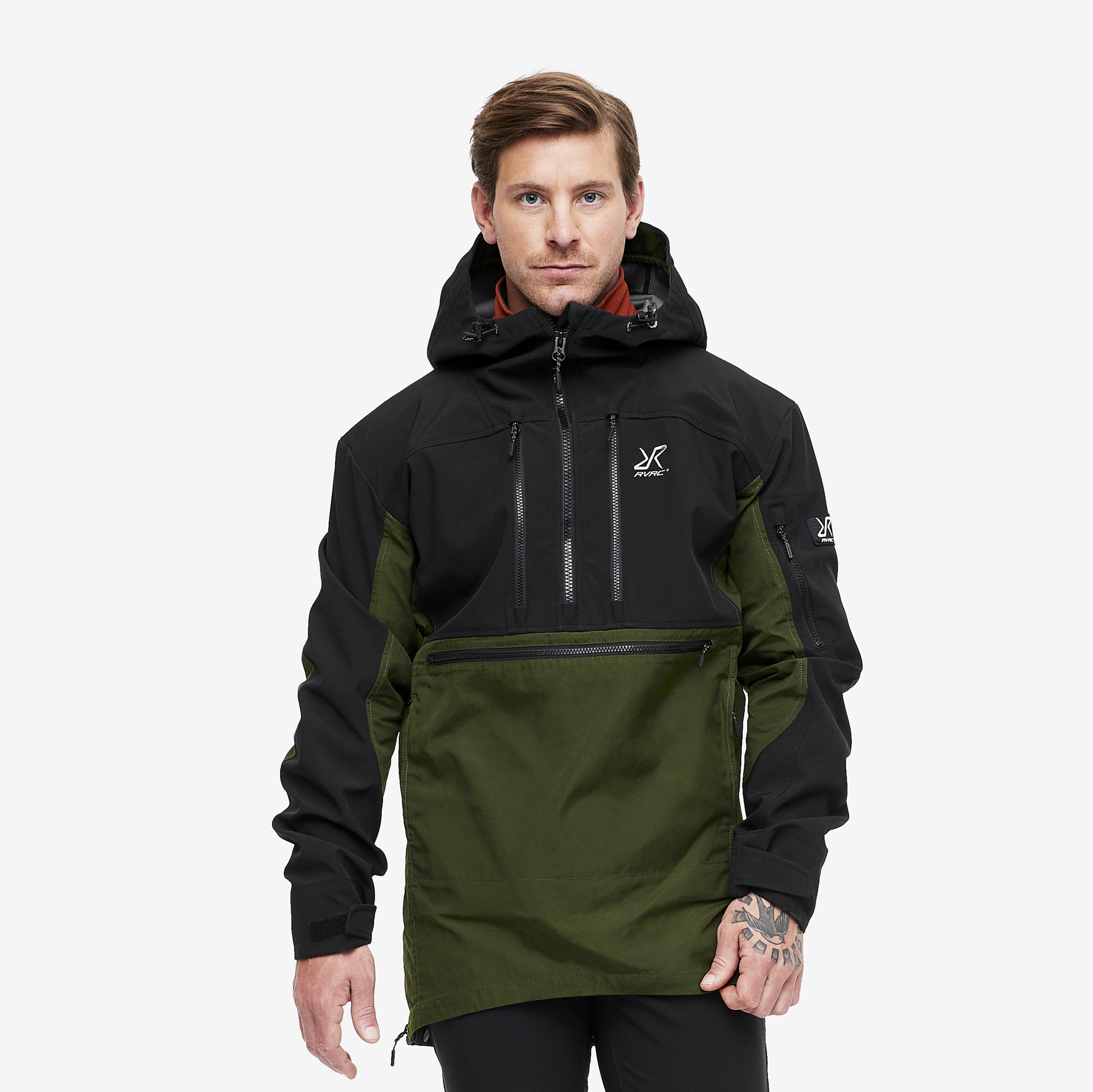 Outdoor Anorak Miehet Forest Green Koko:L – Ulkoilutakki Kuoritakki & Tuulitakki