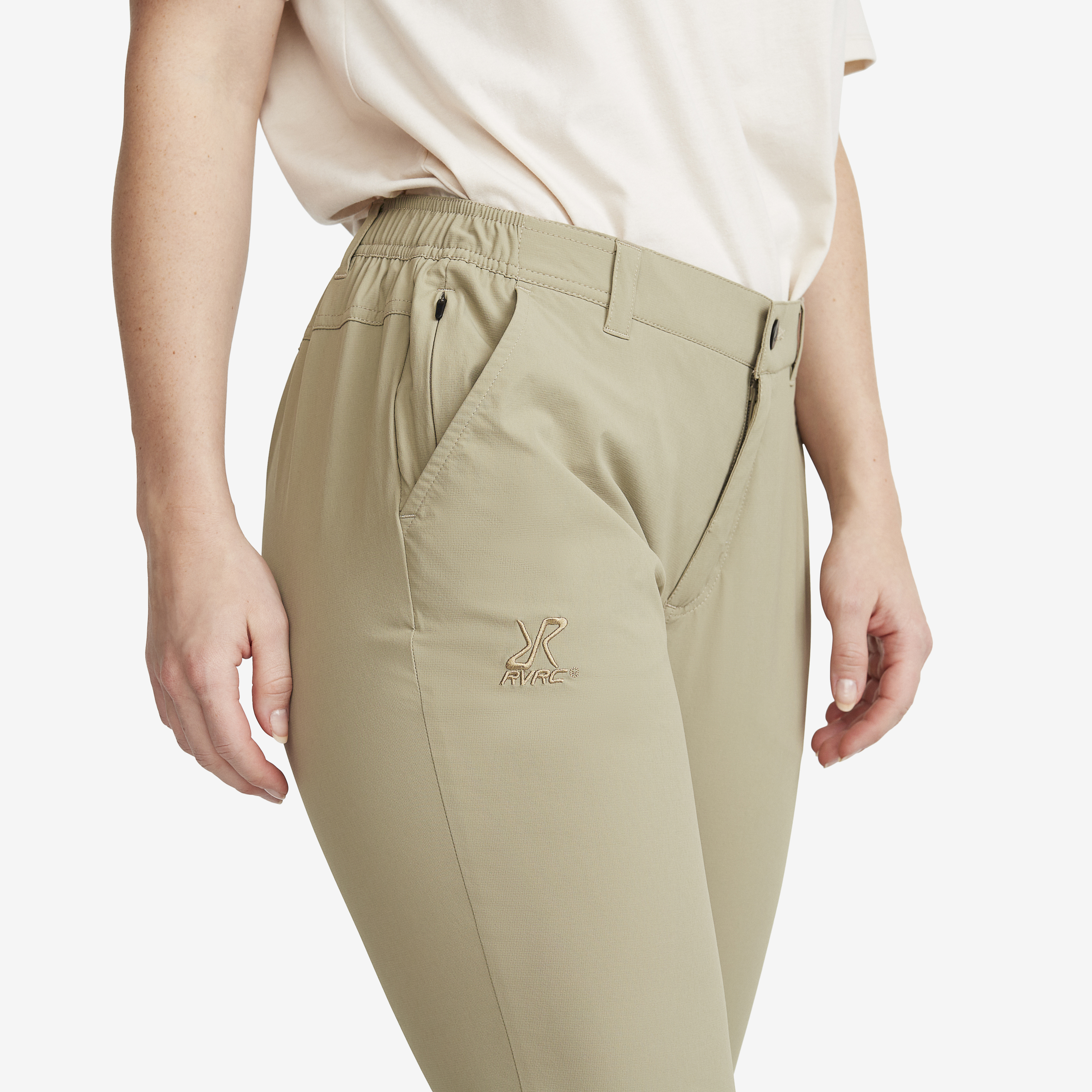 Momentum Stretch Pants Women Khaki | RevolutionRace