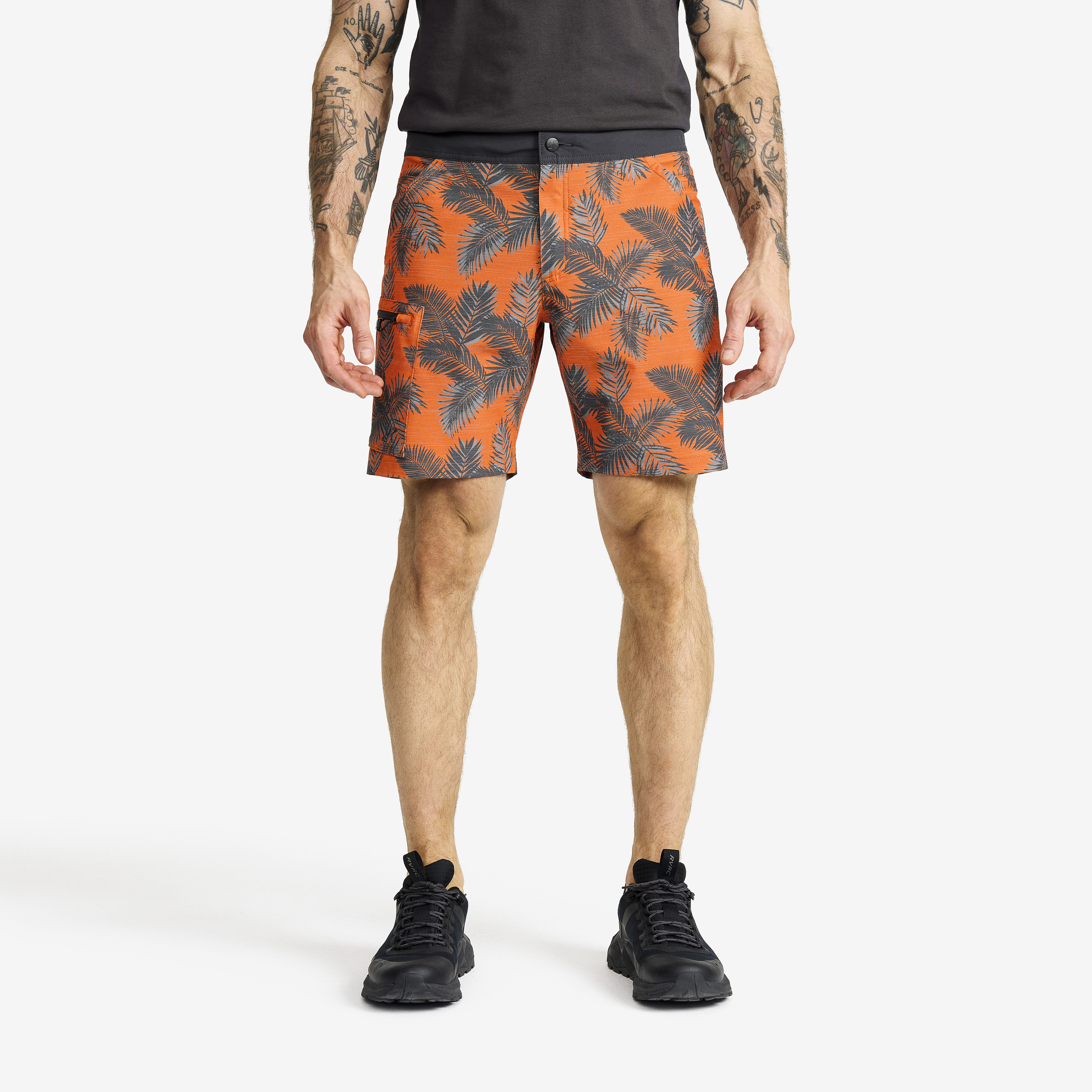 Boarderline Shorts – Herr – Hawaiian Sunset Palm Storlek:2XL – Byxor > Shorts