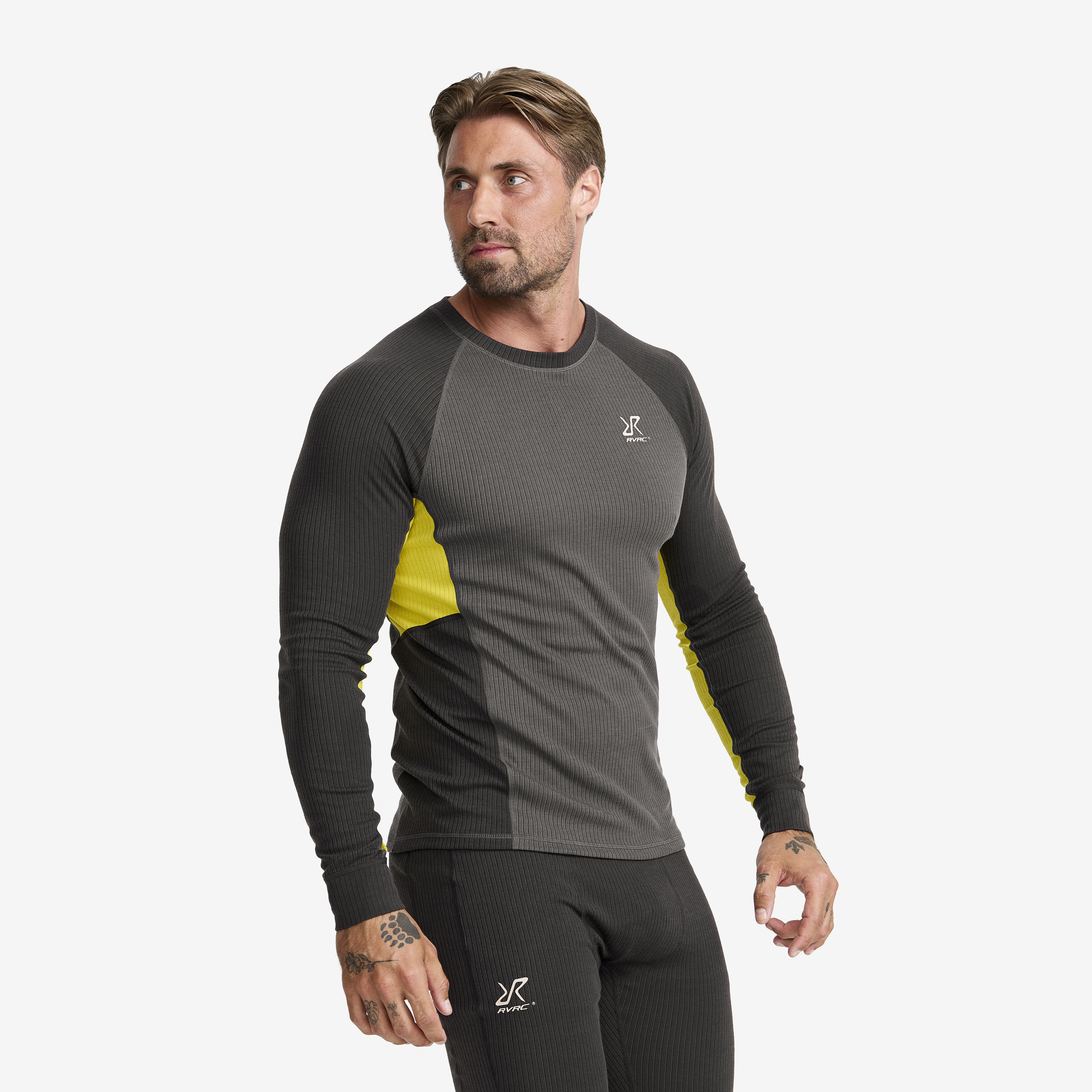 Movement Ls Top Herr Anthracite/Mango Mint, :S