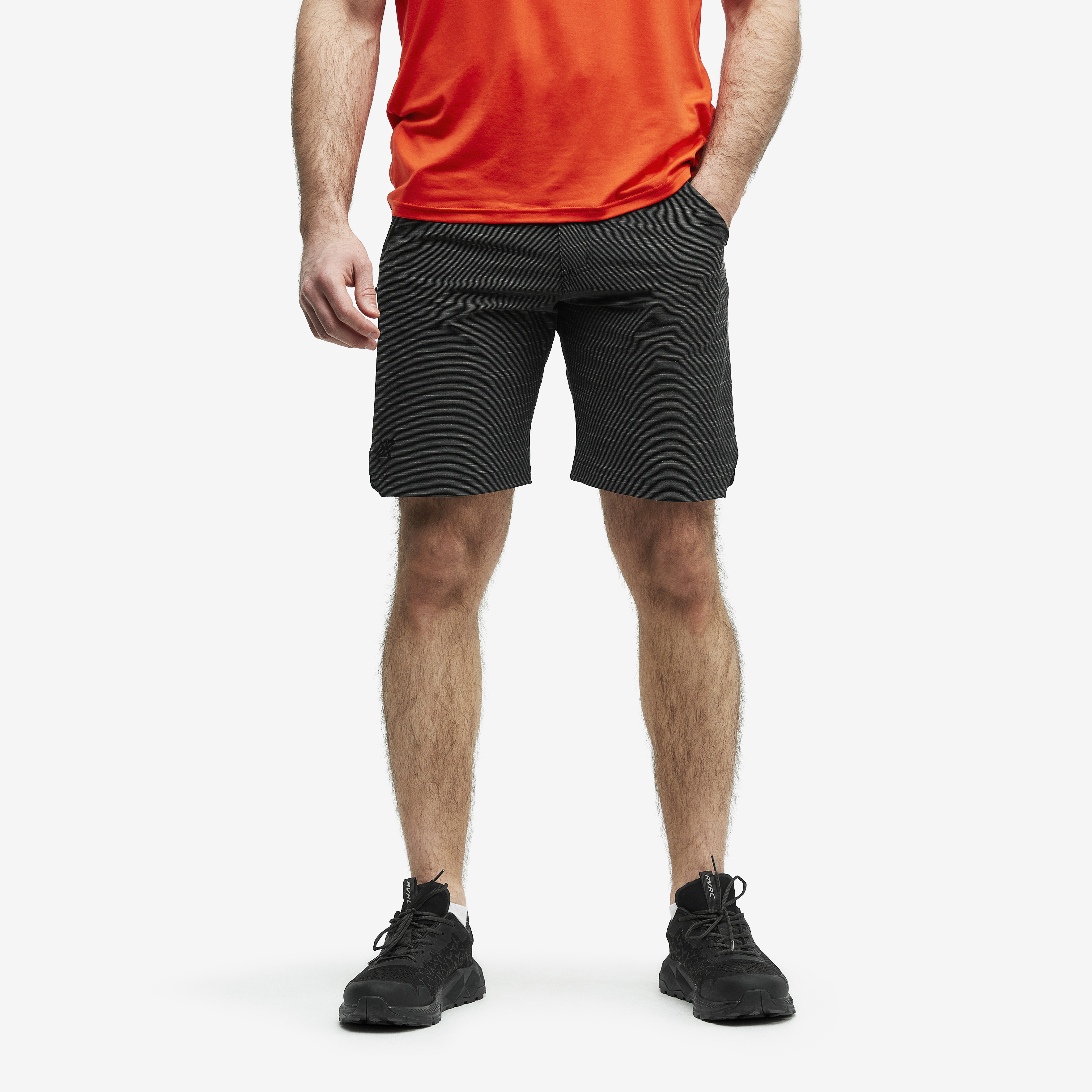 Hike & Dive Shorts Men Charcoal Black/Lava RevolutionRace