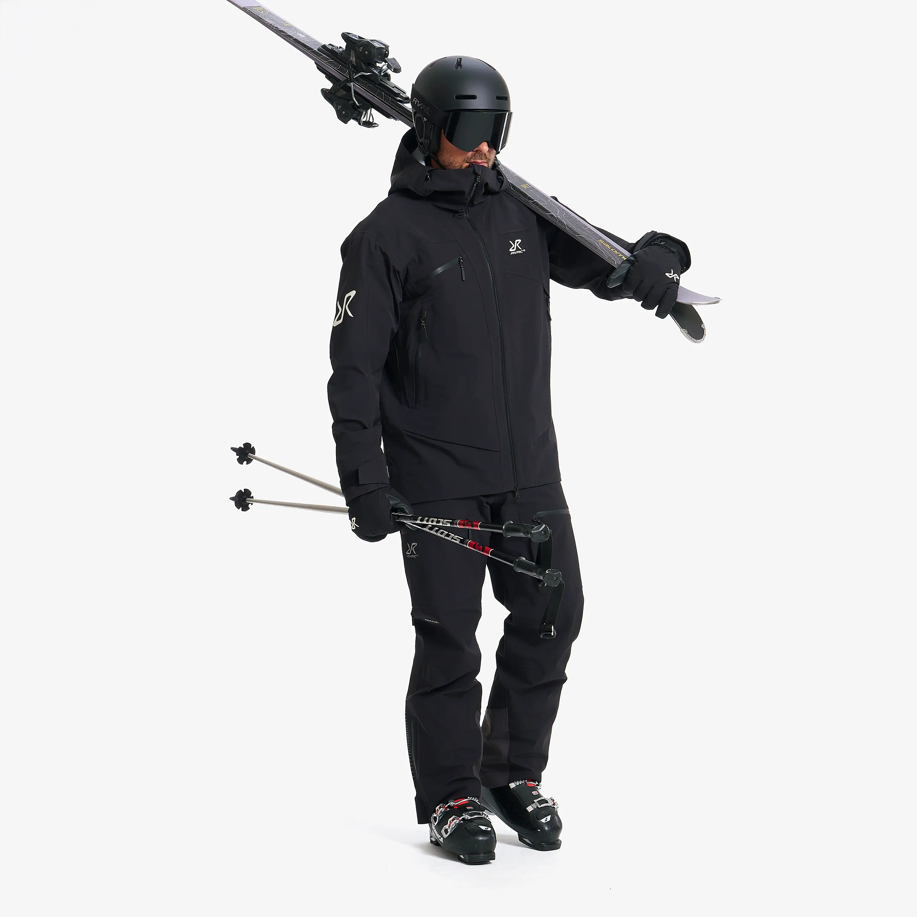 Atlas 3L Ski Jacket Black Homme, 