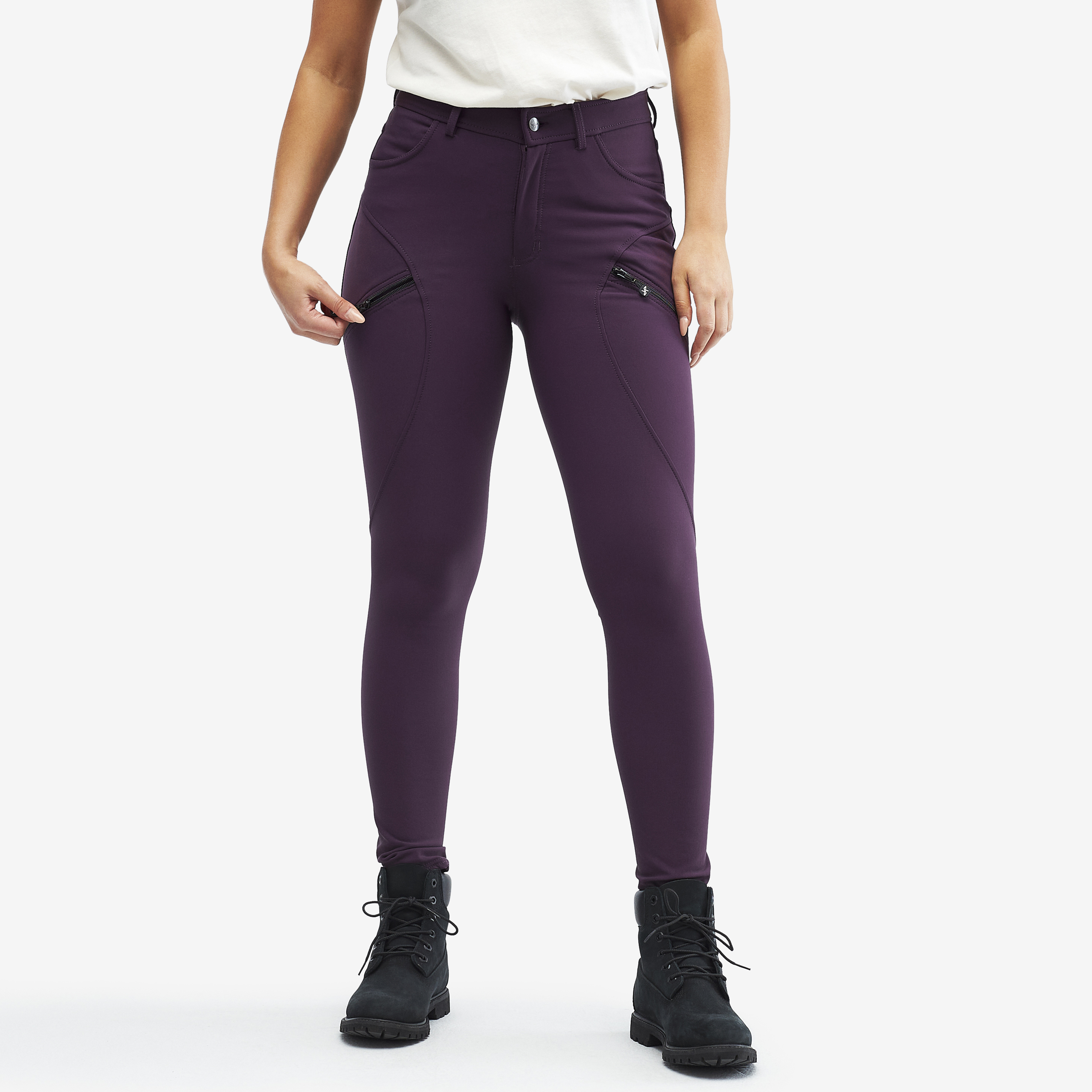 Bouncer Highwaist Jeans Blackberry Damskie,