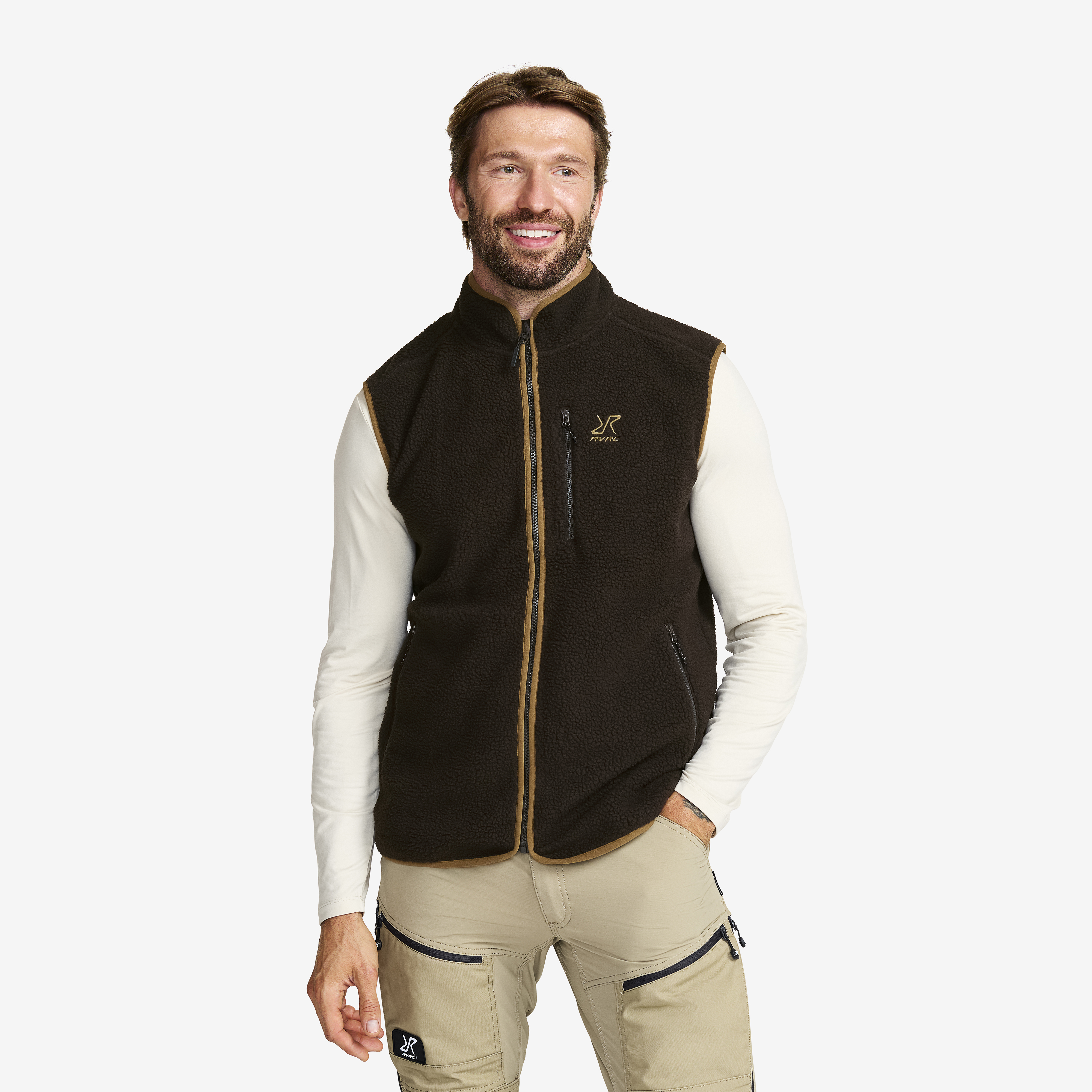 RevolutionRace Canyon Full-zip Pile Fleece Vest Herre