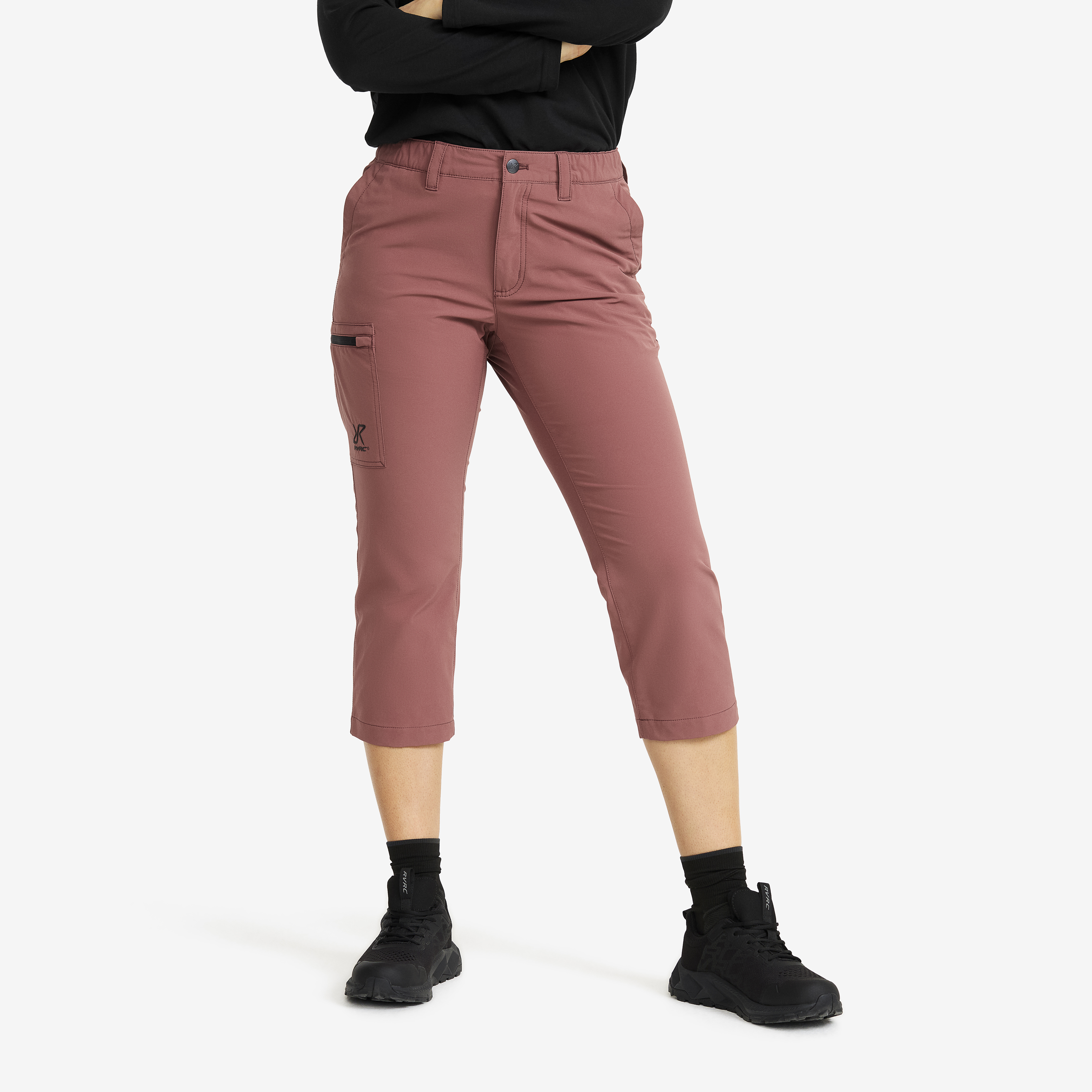 Adventure 3/4 Stretch Pants Dam Vintage Rose, :XL