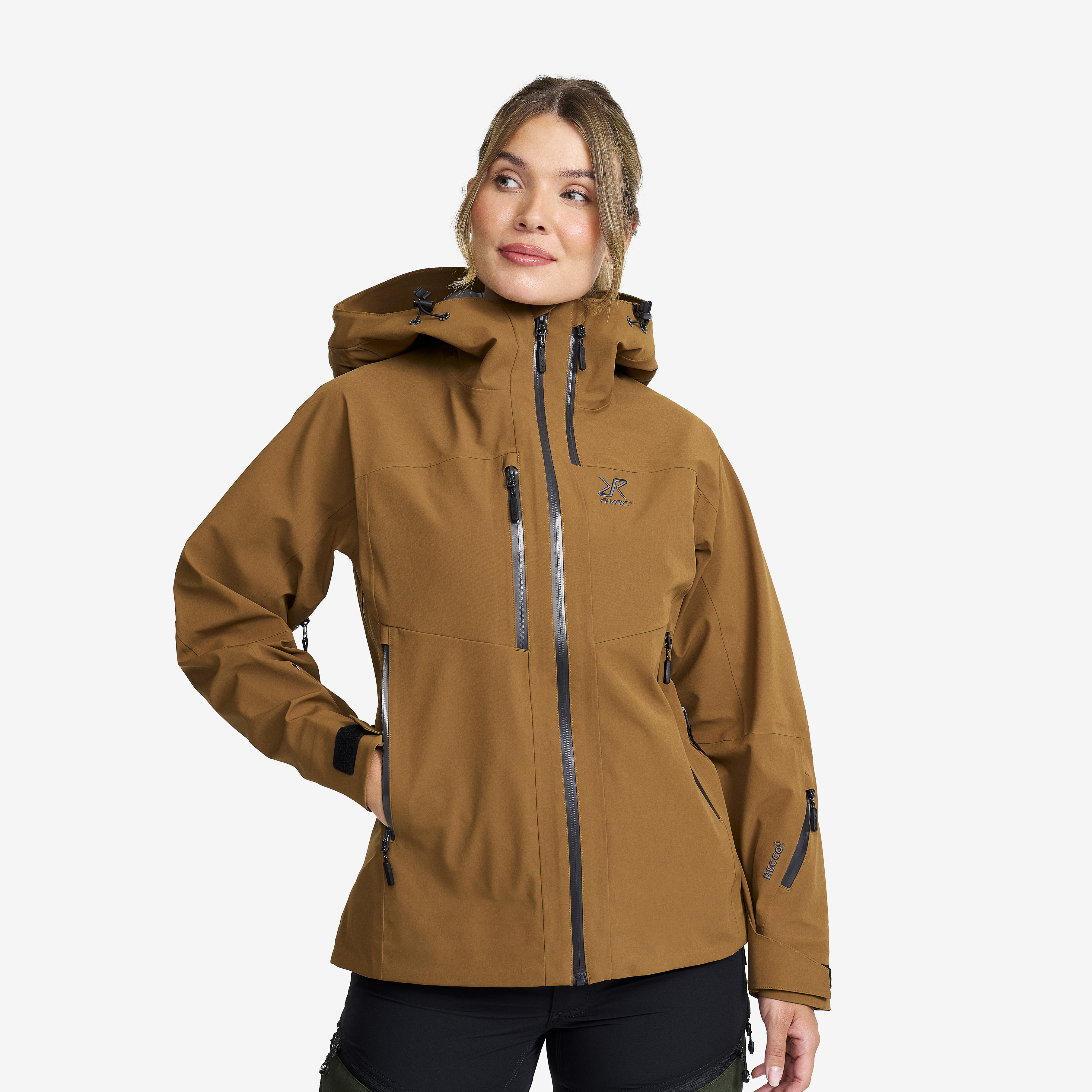 Cyclone 3L Shell Jacket Rubber Mujeres