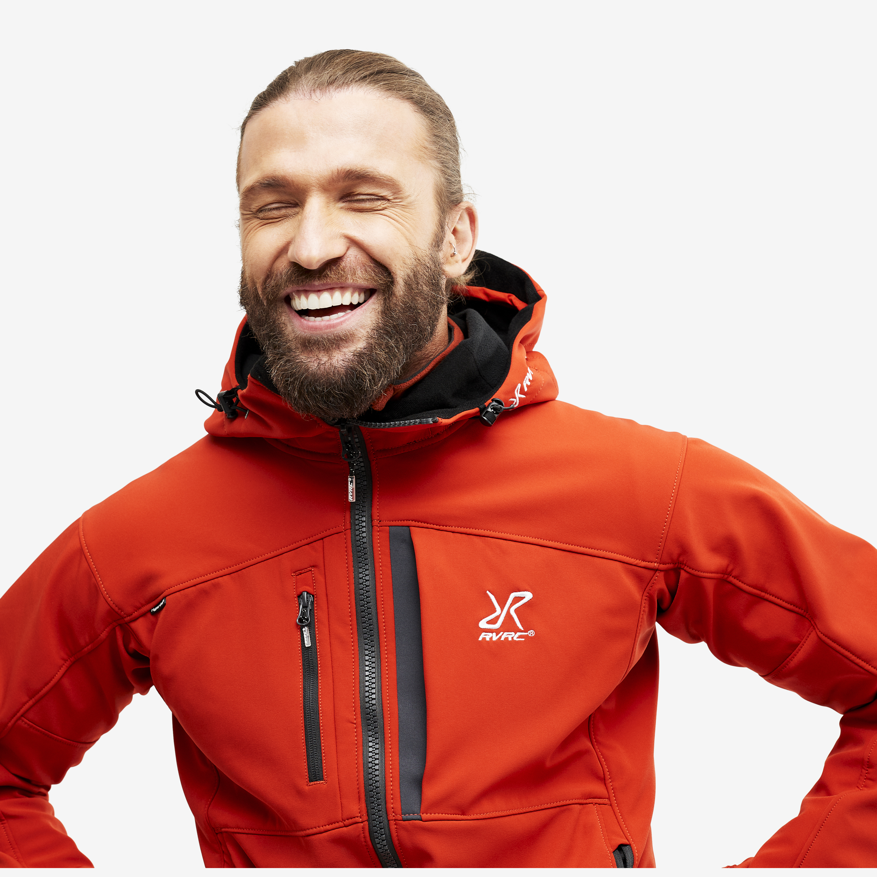 RevolutionRace Men's Trekker Fleece Hoodie - Stretch Hiking Jacket For Outdoor Adventures