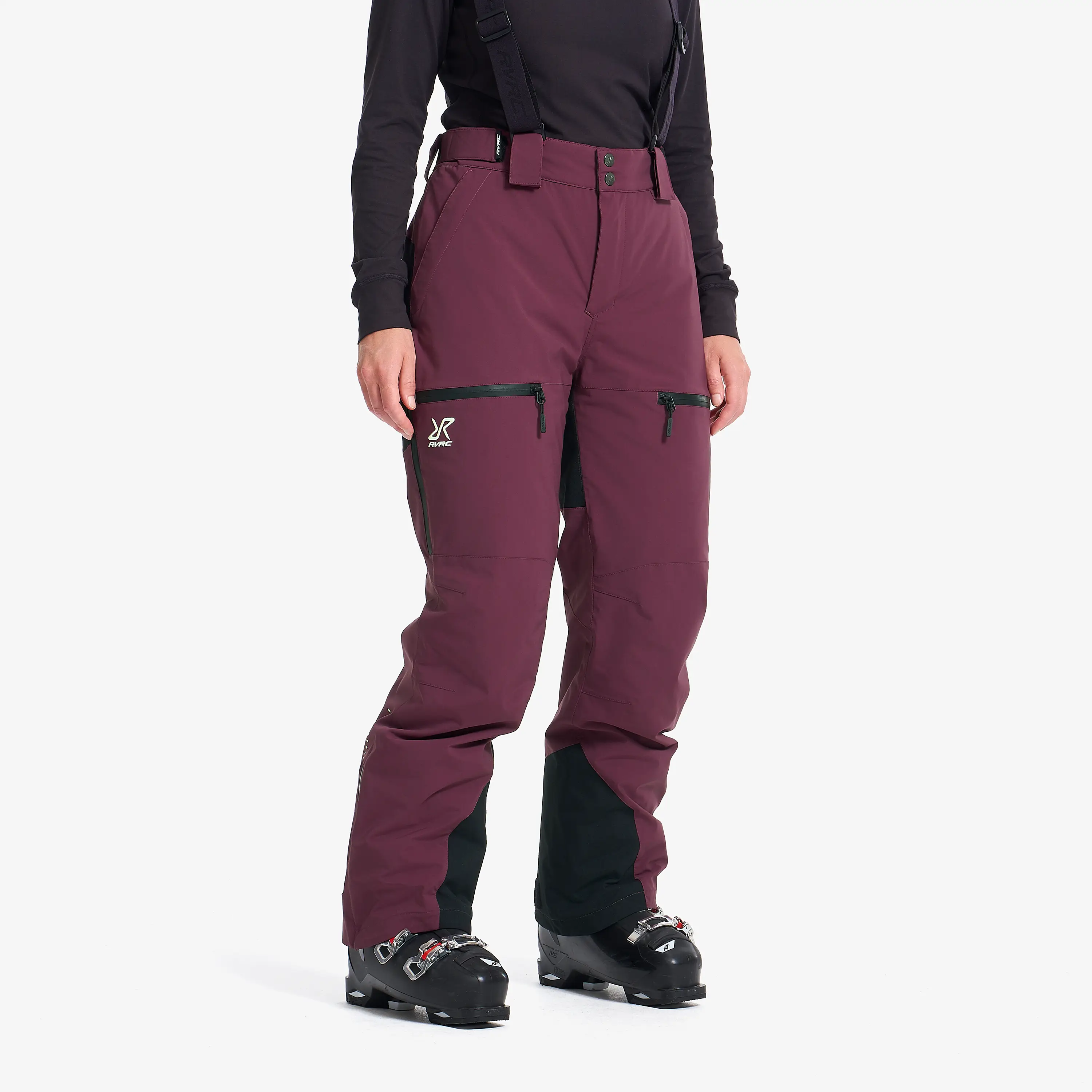AccXel Insulated 2L Ski Pants Mauve Wine Naiset, 