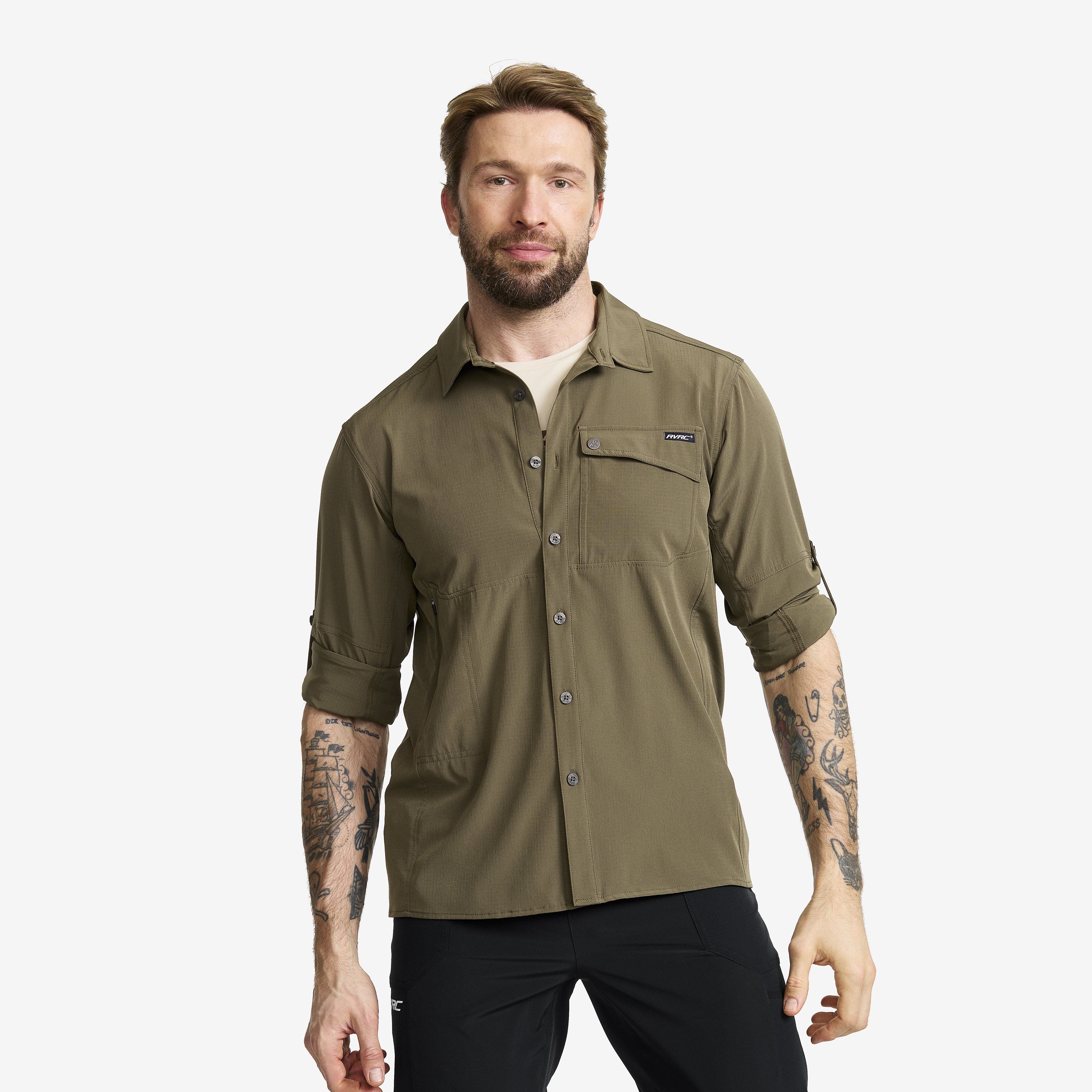 Gradient Pro UV Shirt Light Moss Gray Herr,