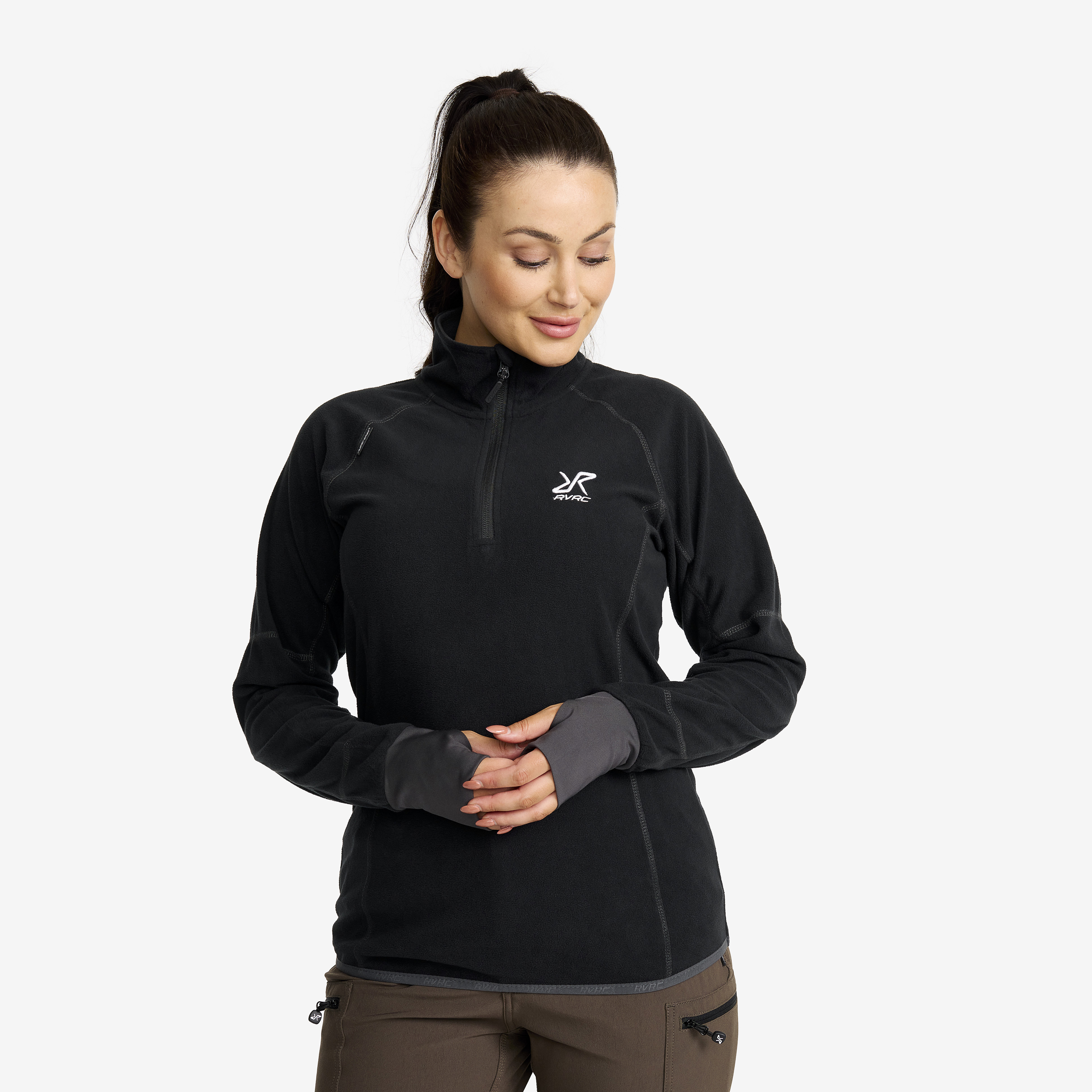 Trekker Fleece Black/Anthracite Dames