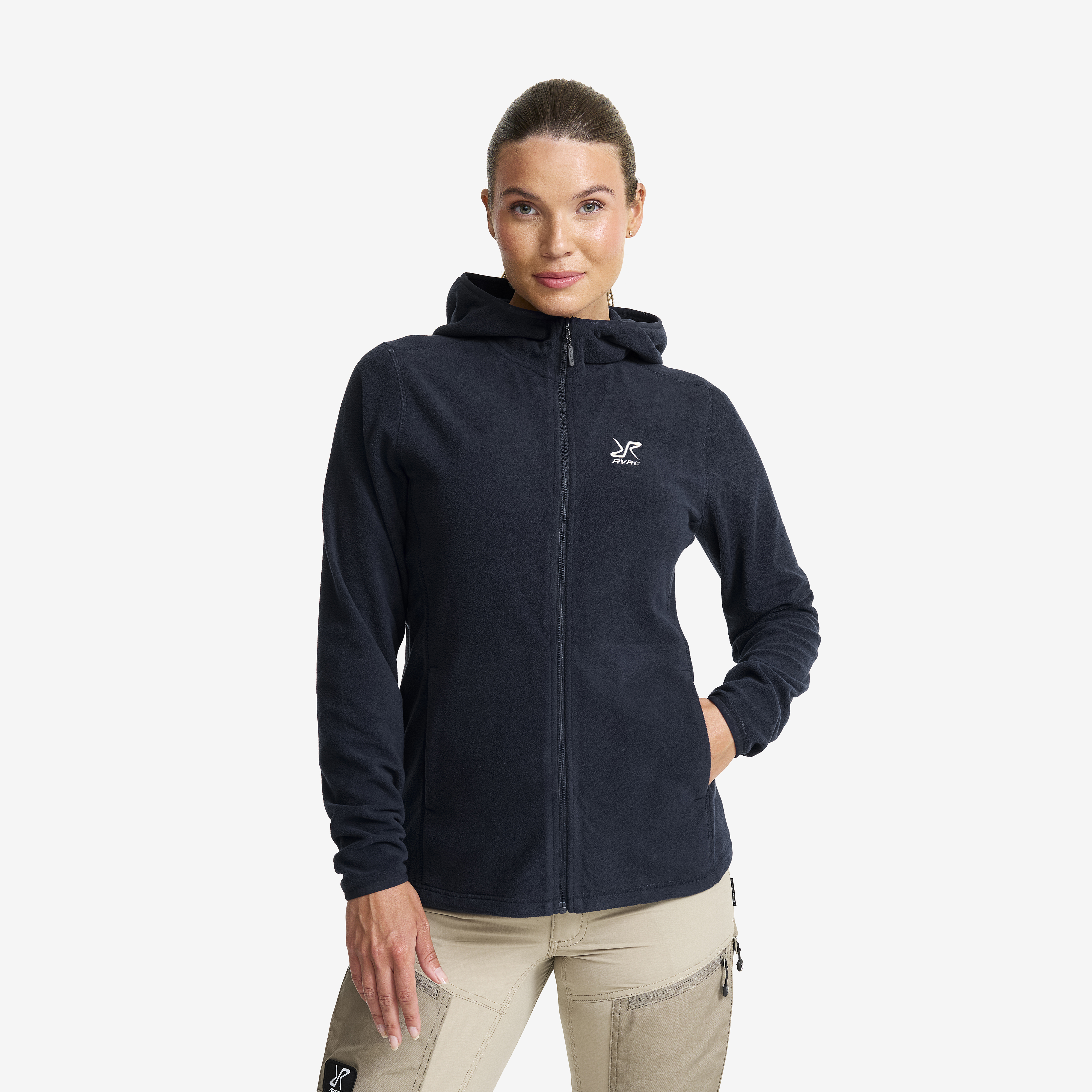 Hiker Fleece Hoodie Deep Navy Damen,