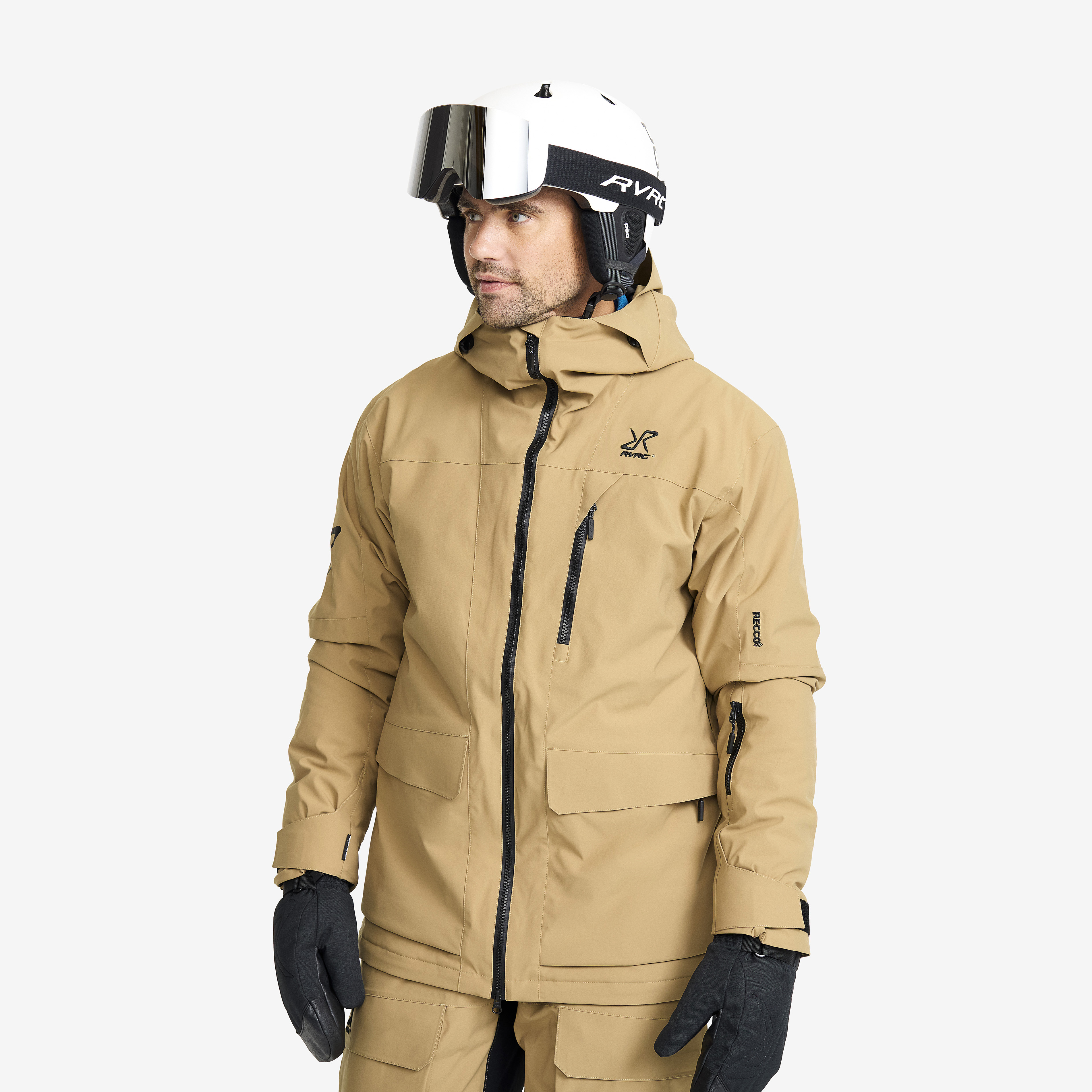 Halo 2L Insulated Ski Jacket Kelp Beige Men