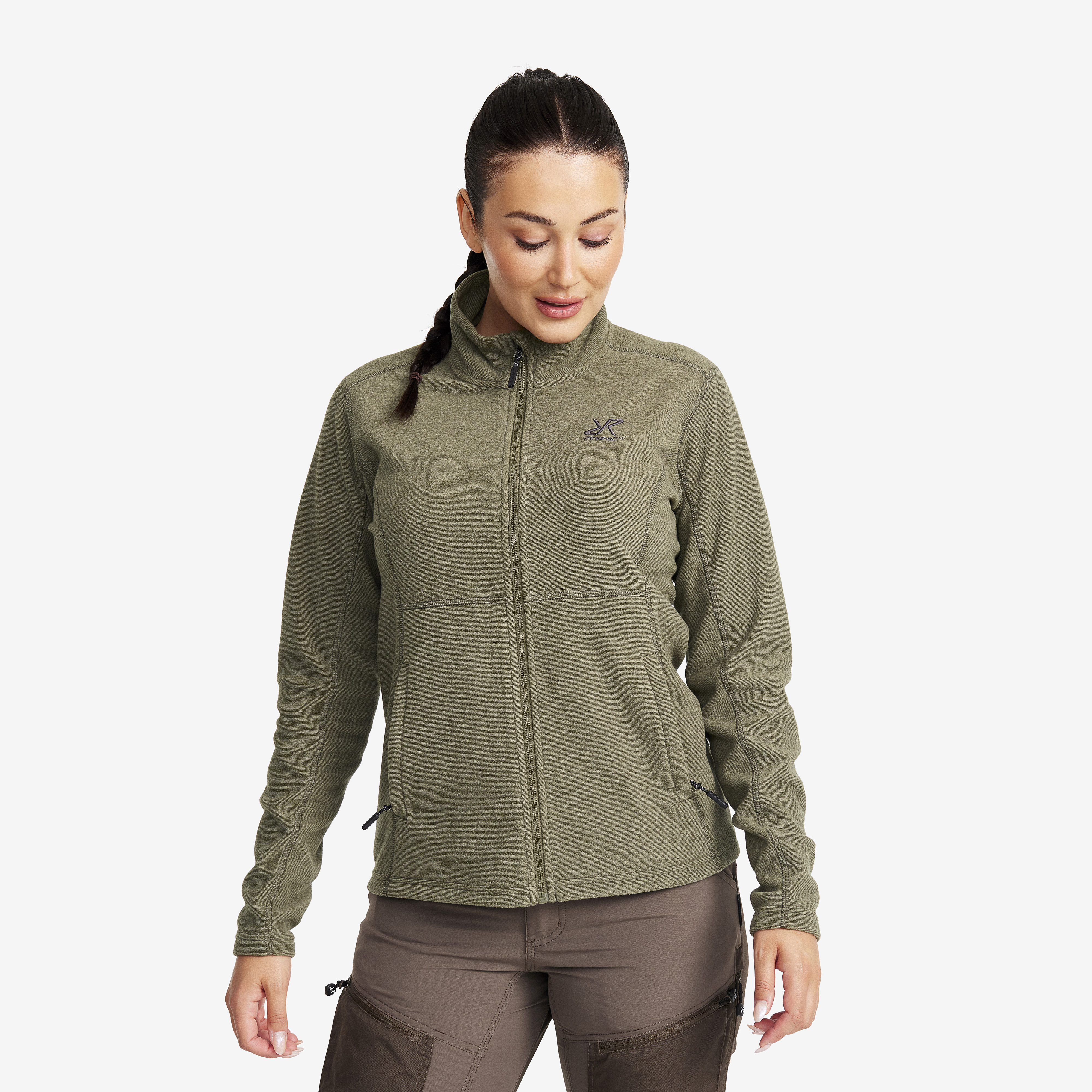 Essential Full-zip Fleece Grape Leaf Damskie,