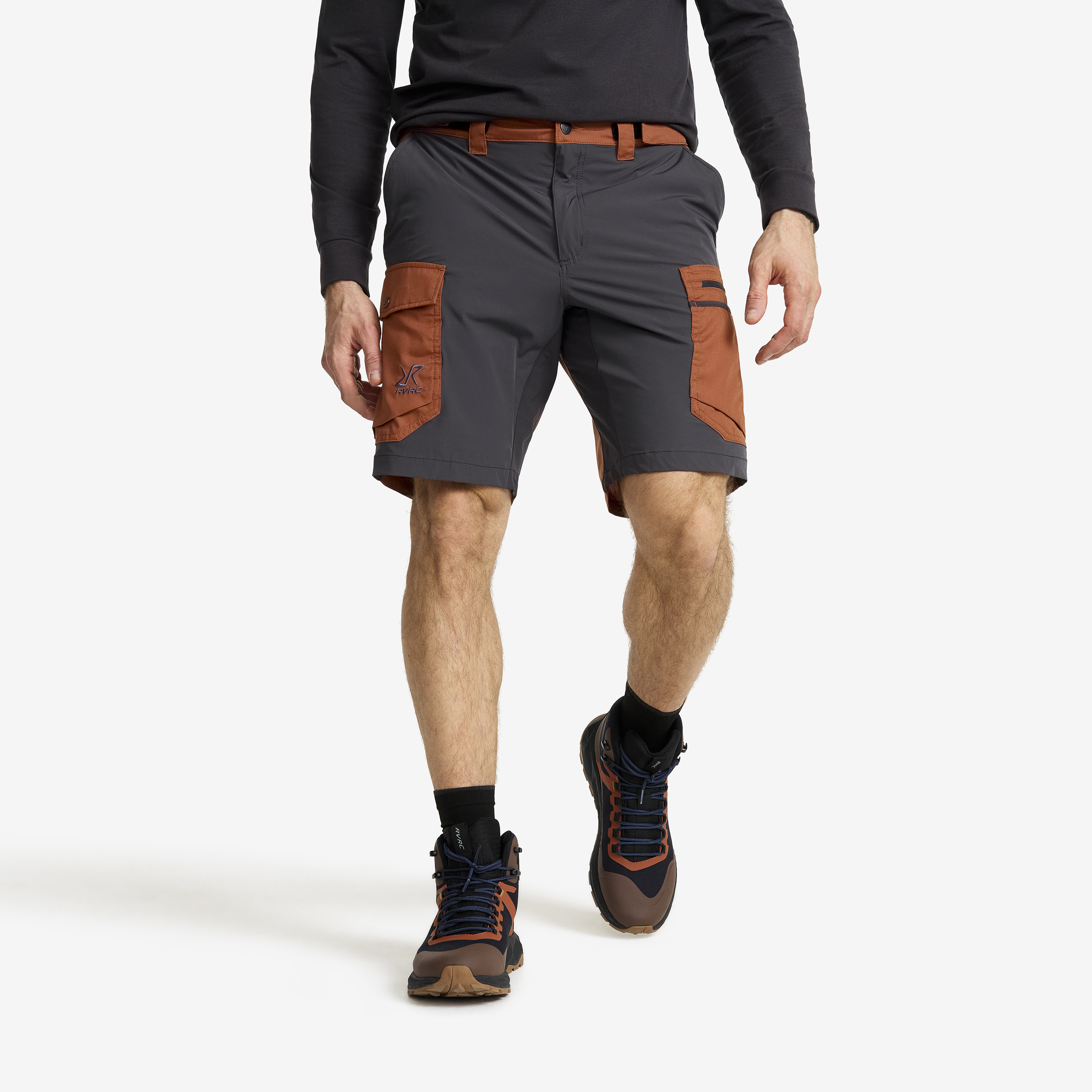 Rambler Lightweight Pro Shorts Herr Dusty Orange/Anthracite, :XL